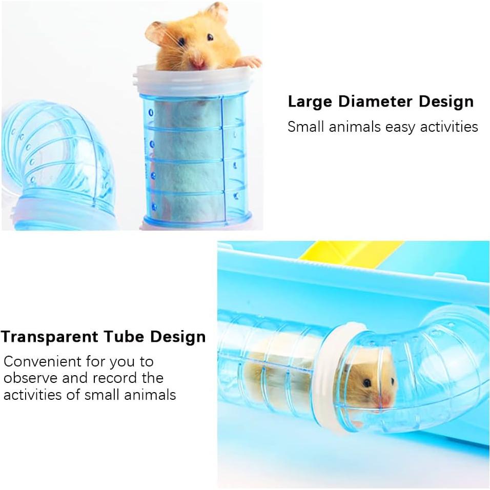 Kits de Tubos para Hámster FHDUSRYO - 2 Kits Azul 5.5cm