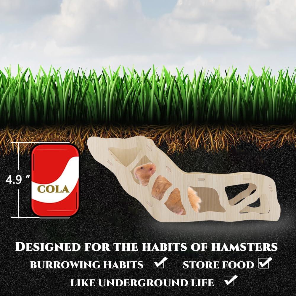 Escondite y túnel de exploración para hámster Kcrygogo