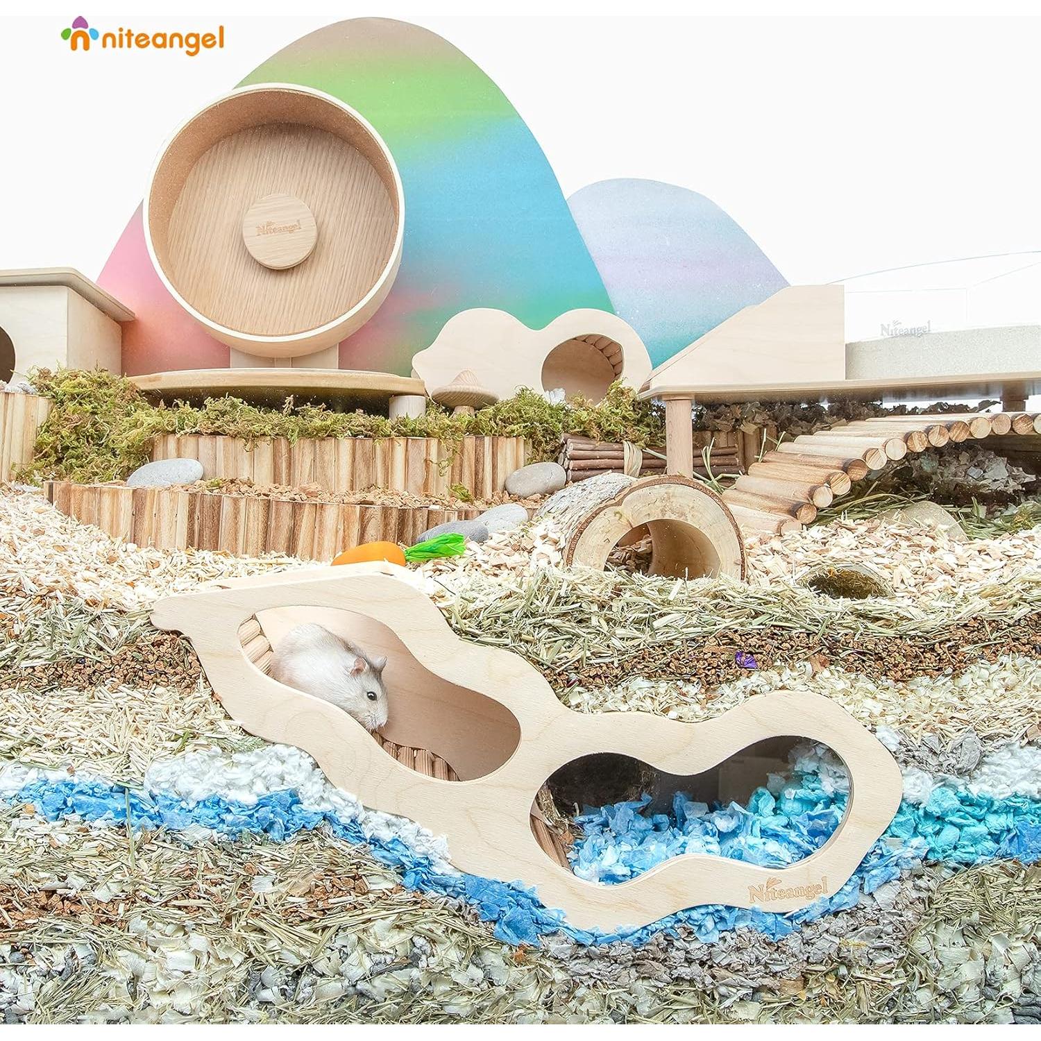 Casa para Hámster Niteangel con Escalera y Cueva 35.8x19.3cm