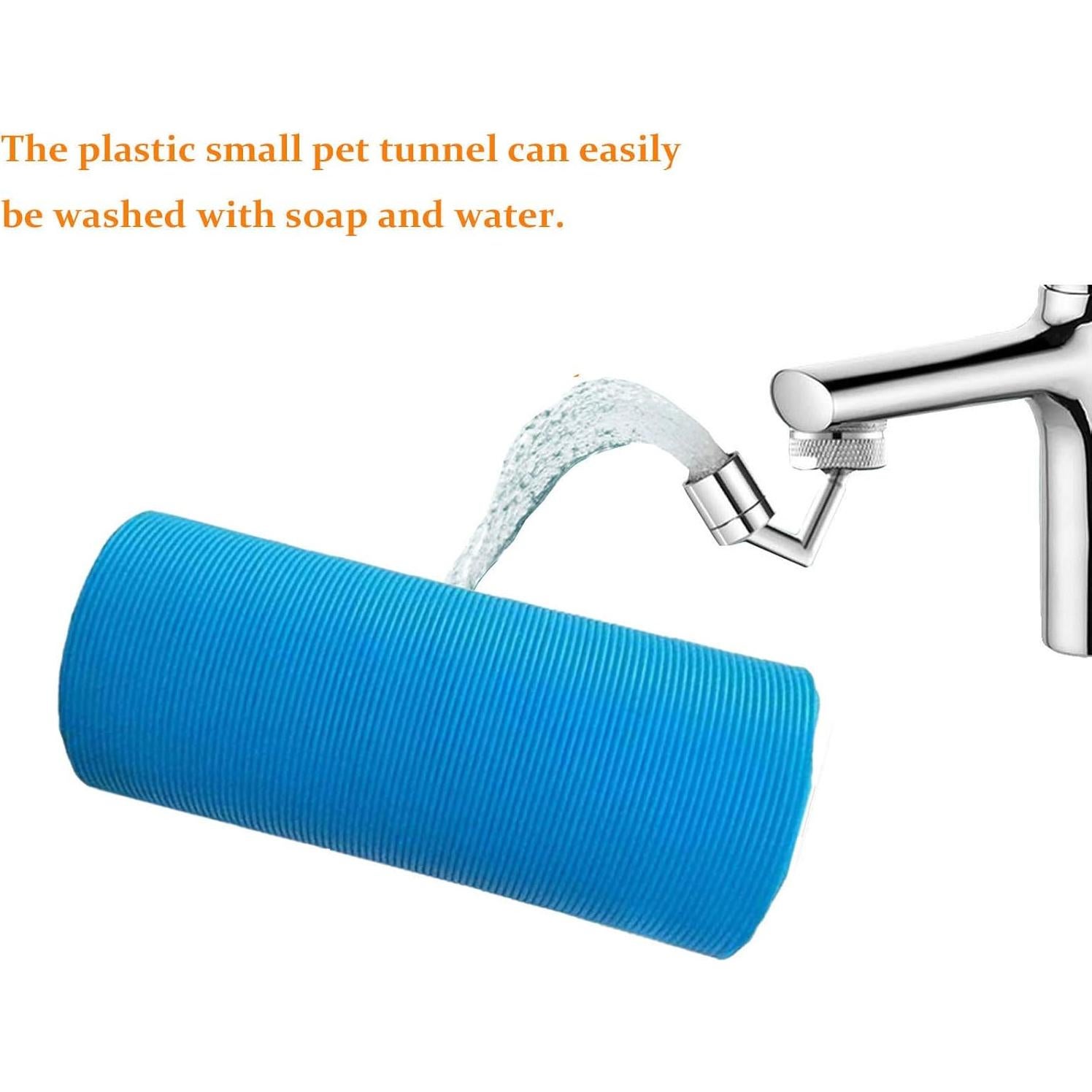 Túnel Plegable para Mascotas Hamiledyi 21 cm Azul 2 PCS