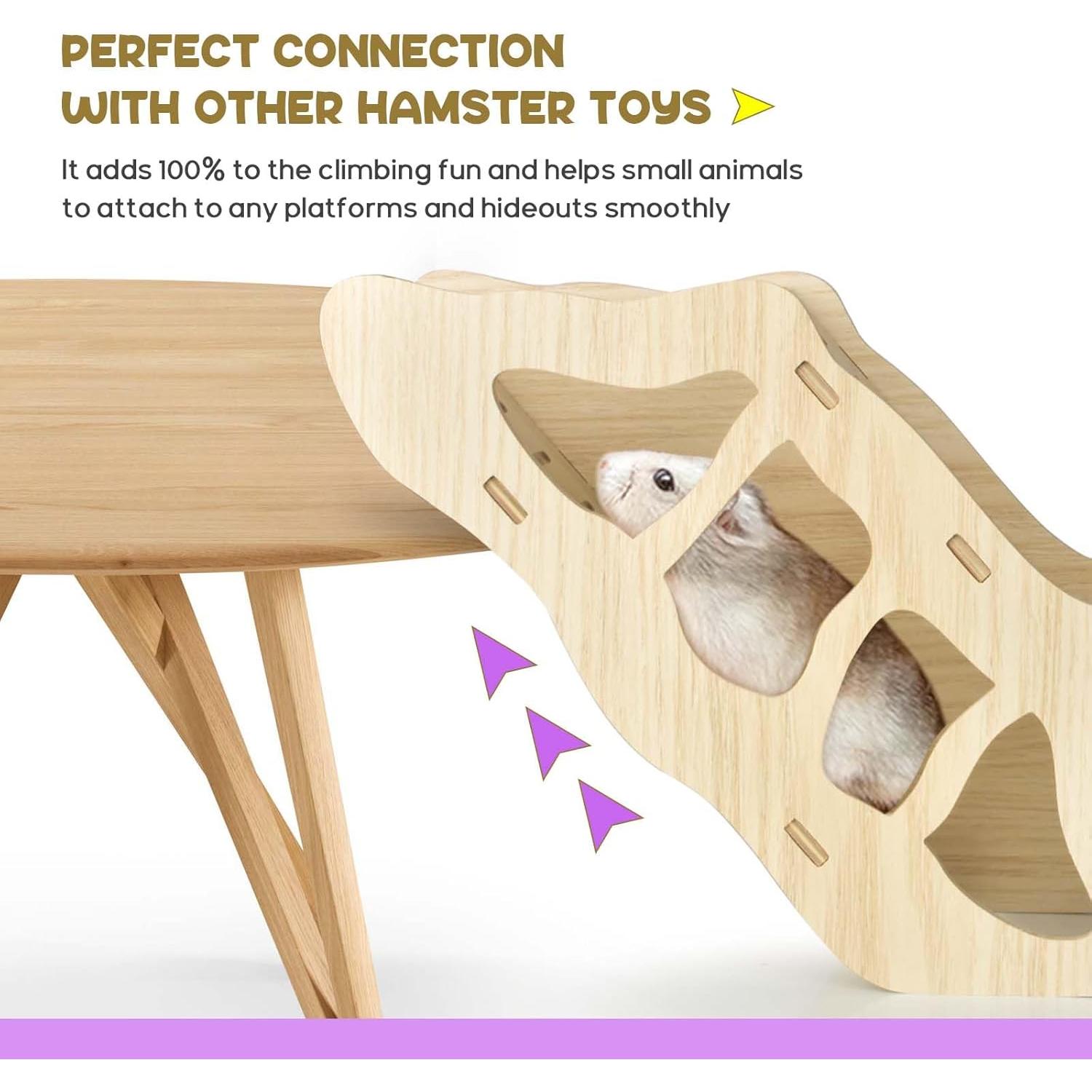 Escalera y Túnel de Escondite para Hámster AccEncyc 43.9x19.6 cm