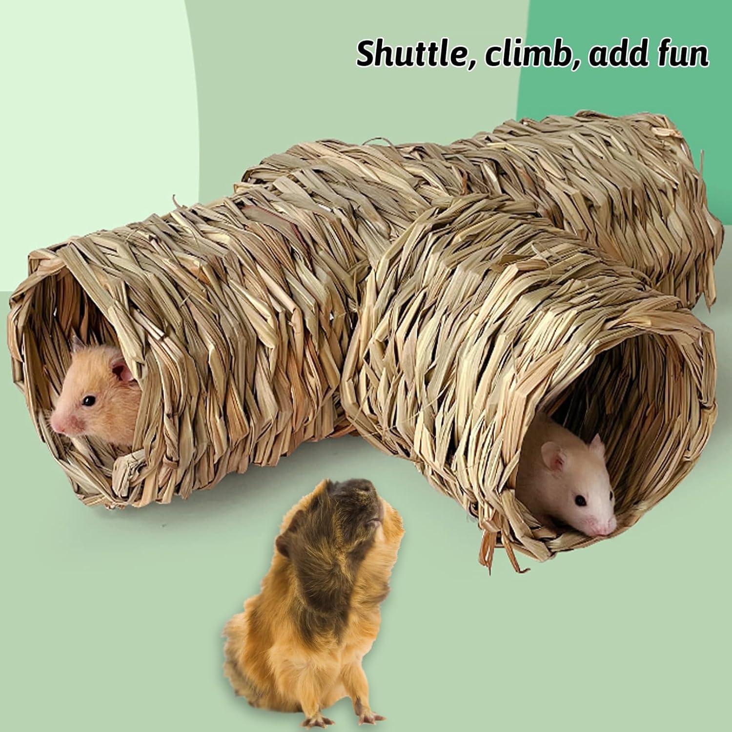 Túnel de Hierba Hamiledyi para Hámster y Pequeñas Mascotas 31.75cm