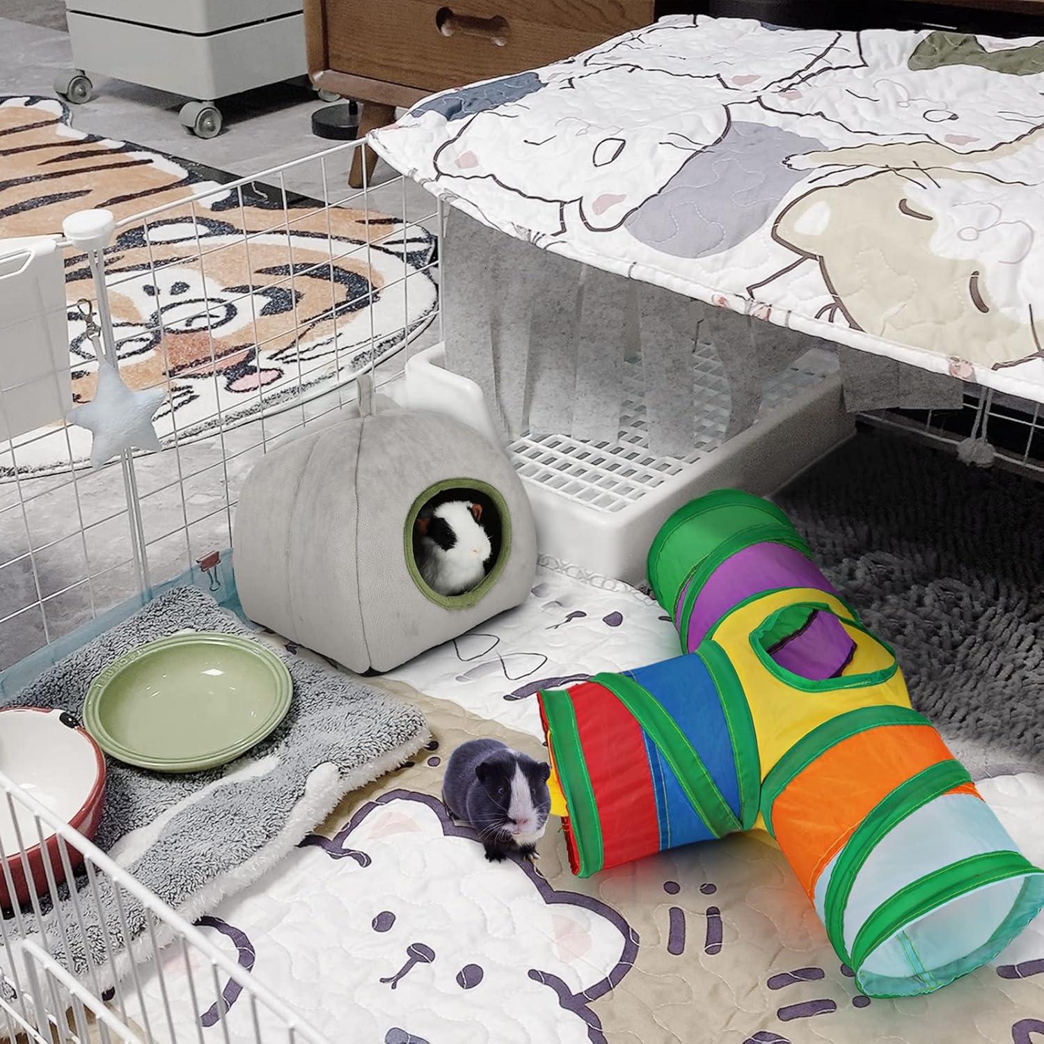 Túnel Plegable para Cobayas Rypet Arcoíris 3 Vías 45x15 cm