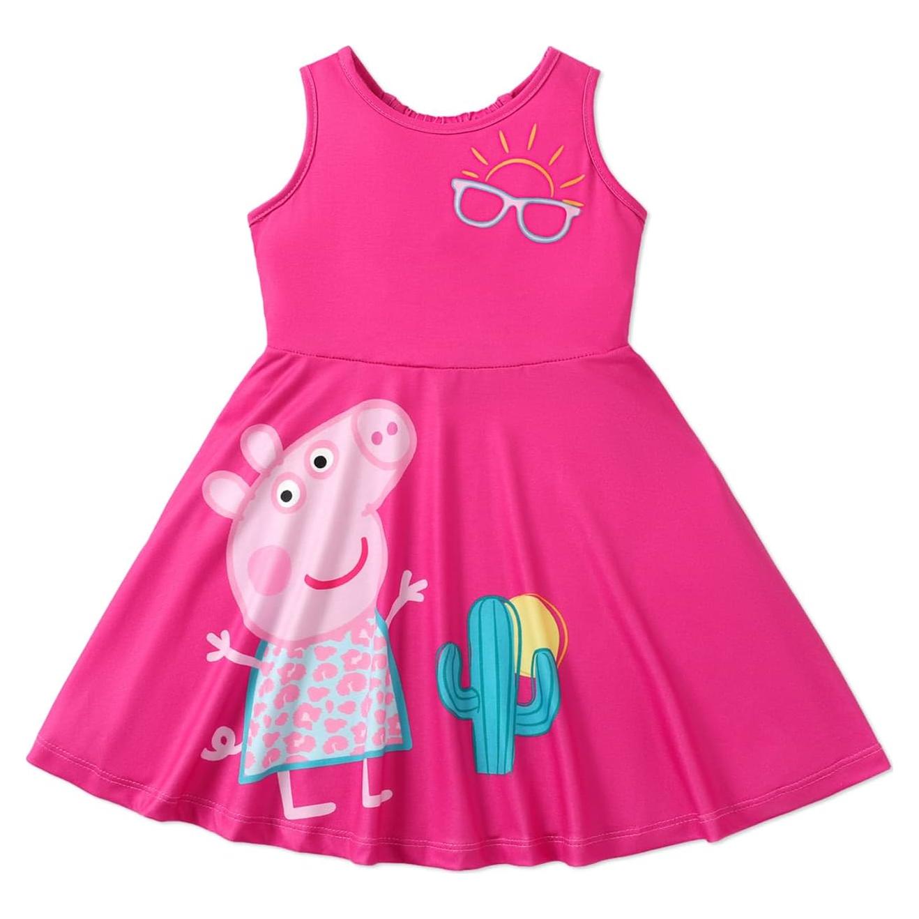Vestido sin mangas Peppa Pig para niñas 3-4T rosa