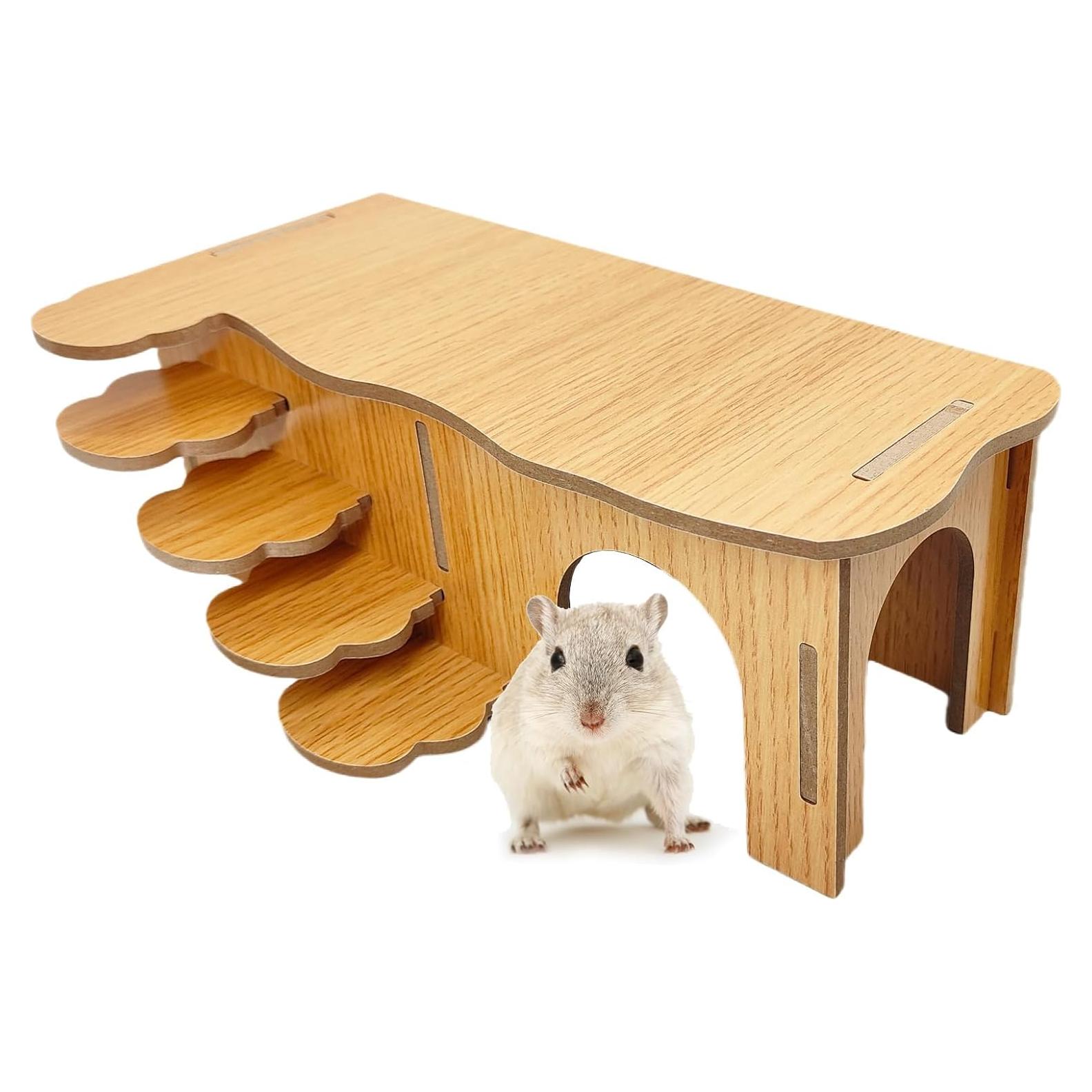 Escondite para Hámster Hamiledyi Laberinto de Madera 27x14x10.5cm