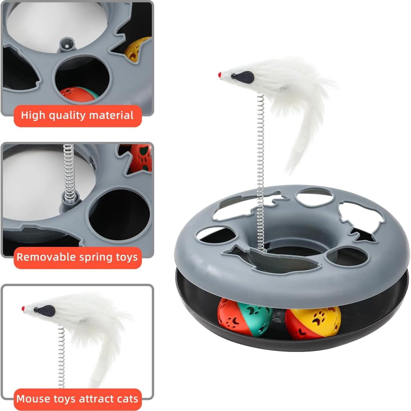 Túnel para Gatos TSEB4TEP 116.84 cm Plegable Interactivo