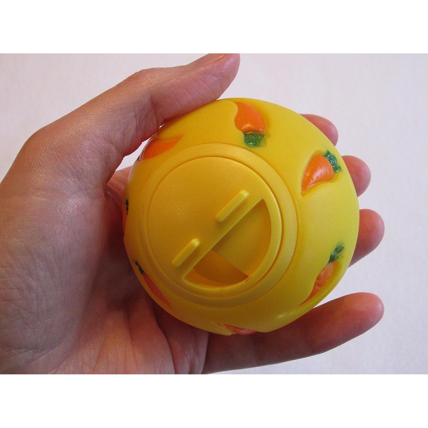 Bola de Golosinas Interactiva Wheeky para Mascotas 7 cm Amarillo