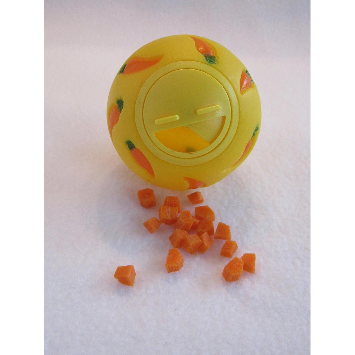 Bola de Golosinas Interactiva Wheeky para Mascotas 7 cm Amarillo