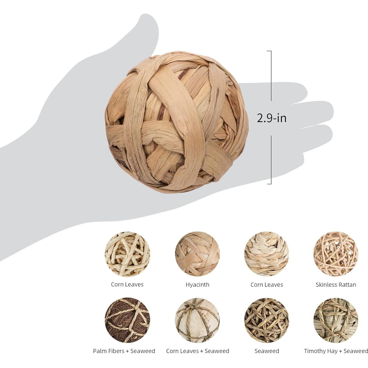 Pelotas de Masticar Naturales Niteangel para Conejos y Roedores