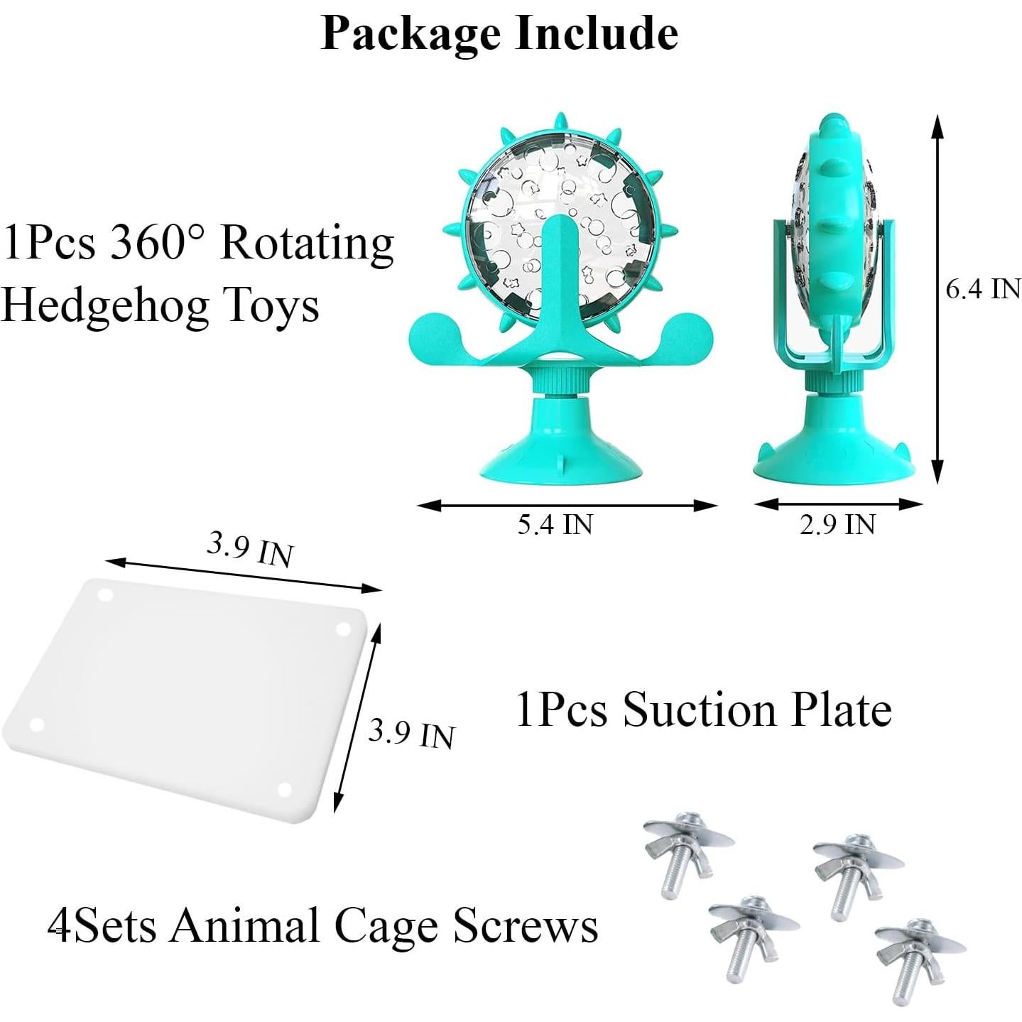 Bola de Golosinas Rotativa 360 H-Enoch para Animales Pequeños