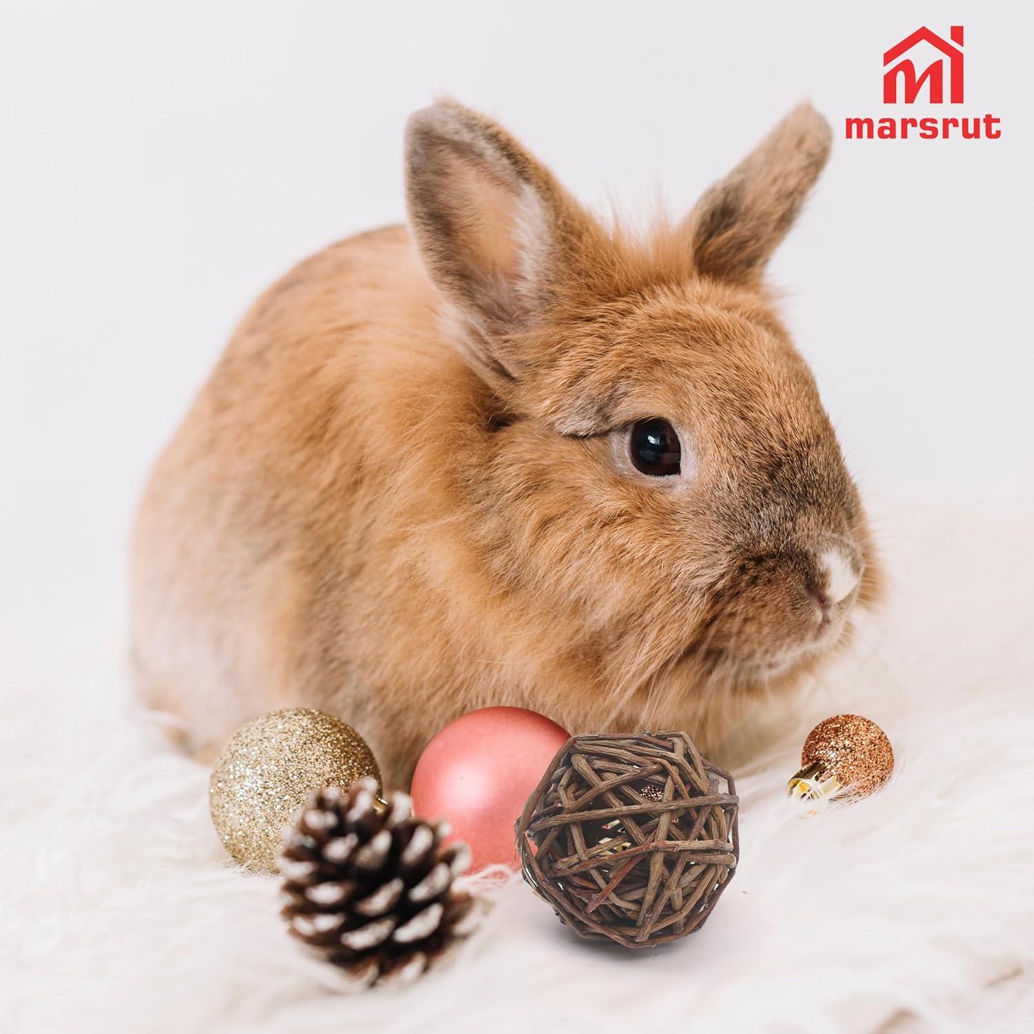 9 Bolas de Mimbre Natural para Mascotas - Juguetes de Masticar