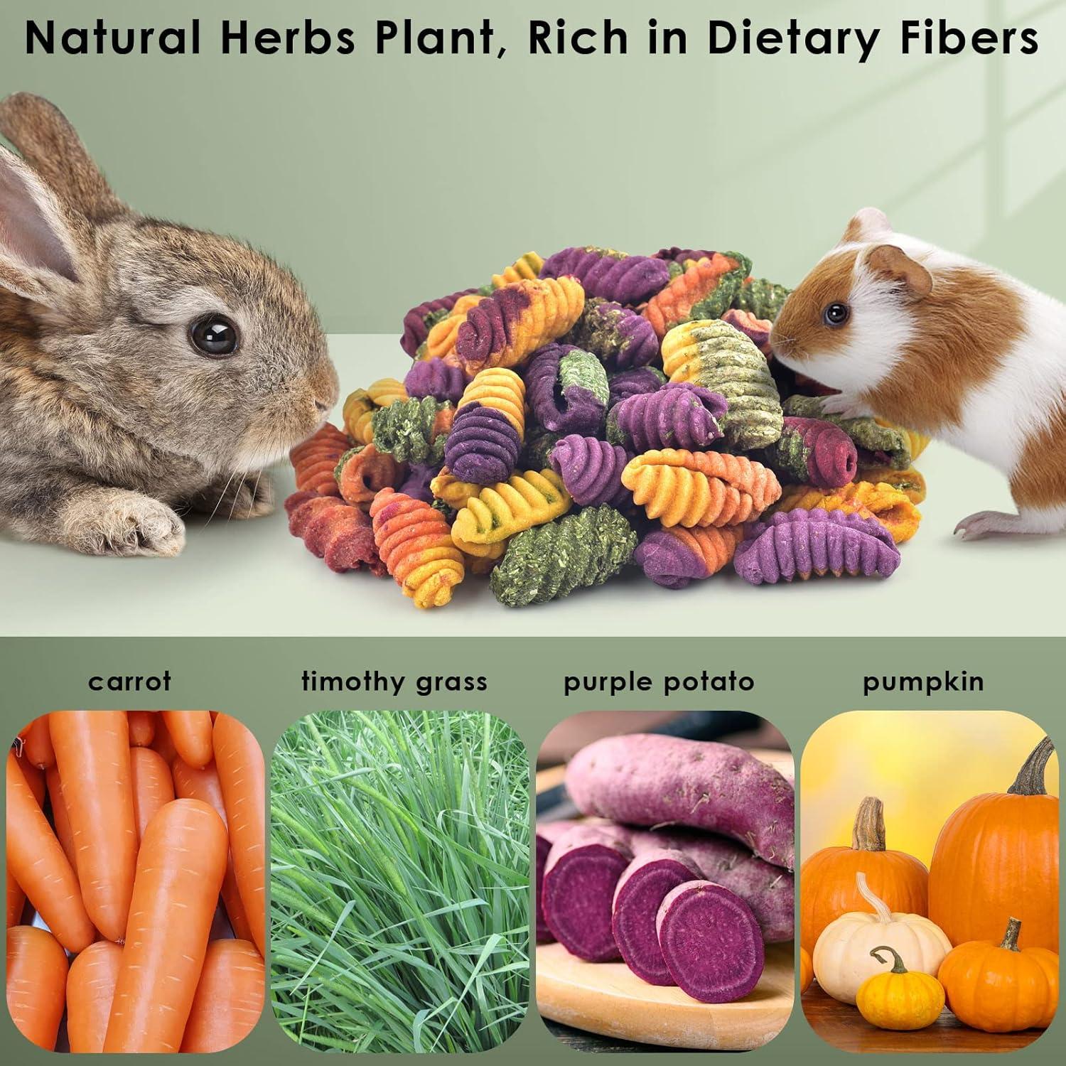 Golosinas Masticables para Conejos ERKOON 200g - Natural y Saludable