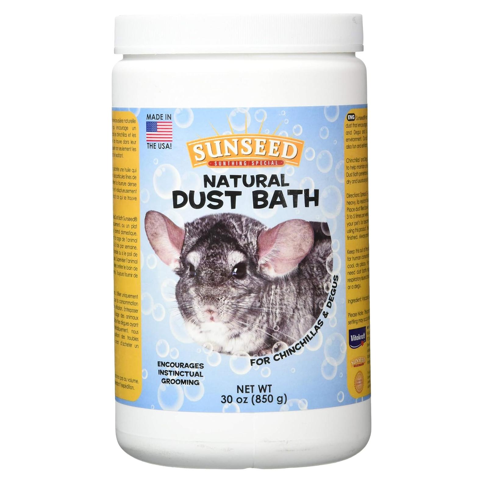 Polvo de Baño Nube Azul Sun Seed 850g para Chinchillas