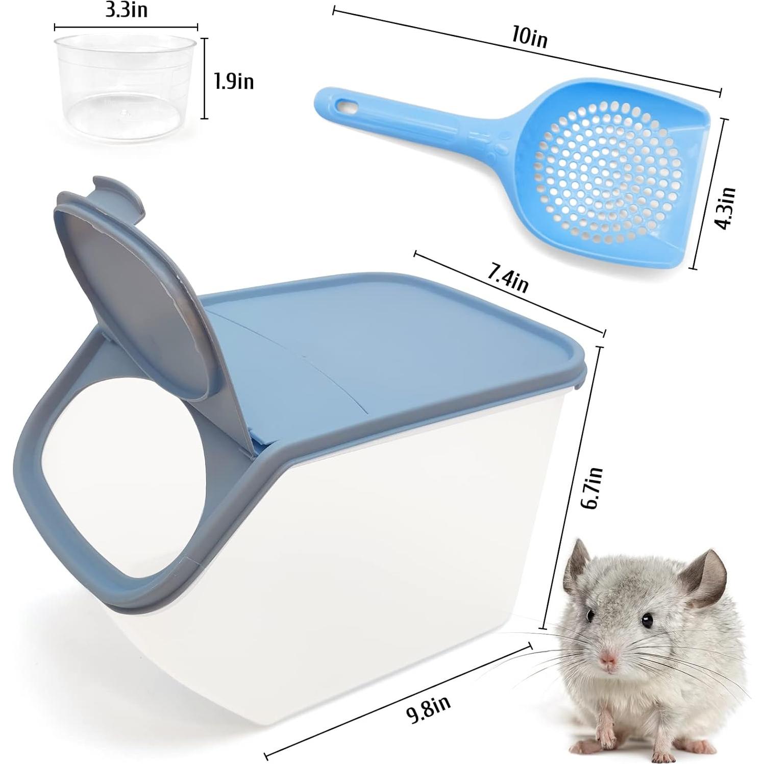 Contenedor de Baño de Arena BNOSDM para Hámster y Chinchilla