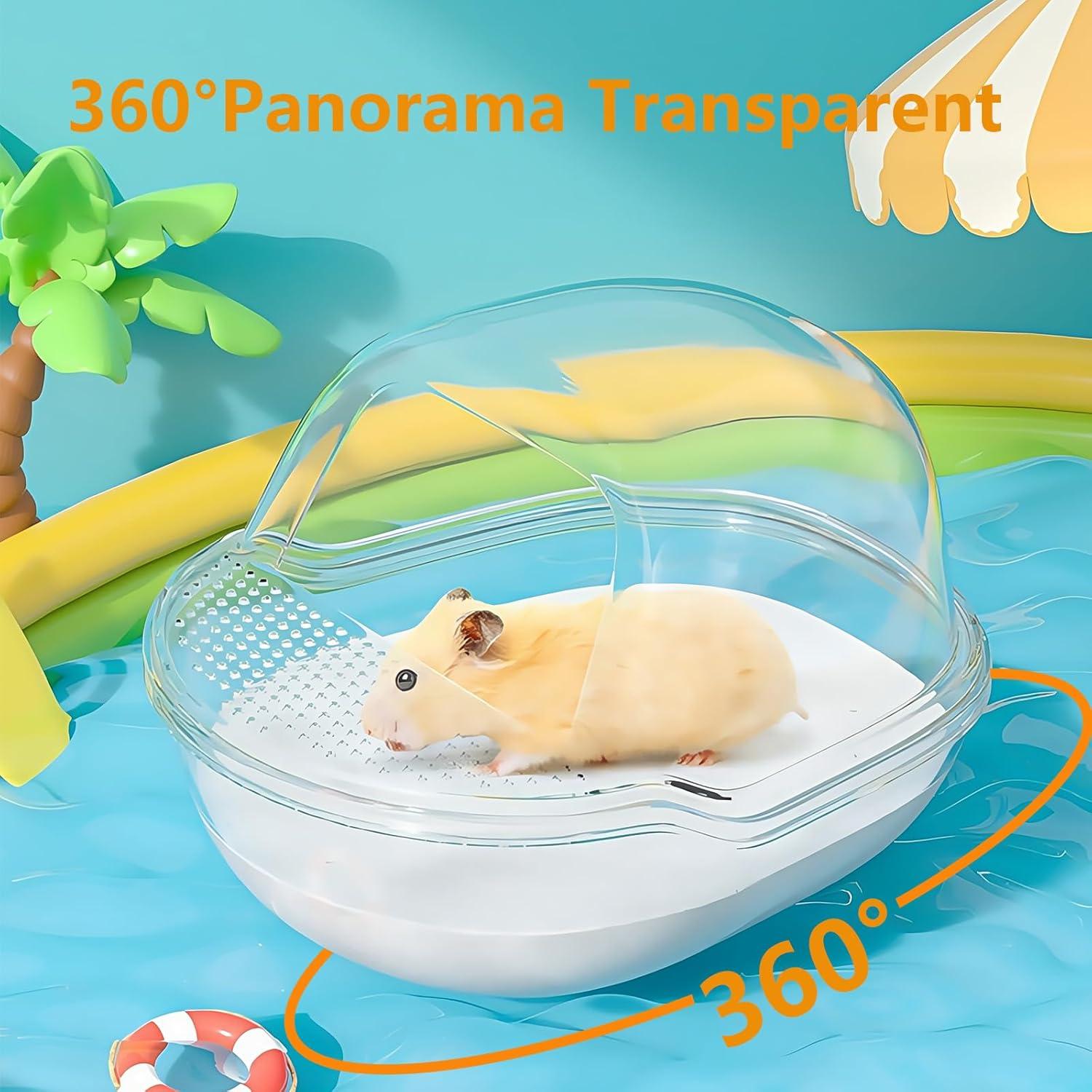 Baño de Arena para Hámster CYUmail 12.7x10.2x8.9 cm