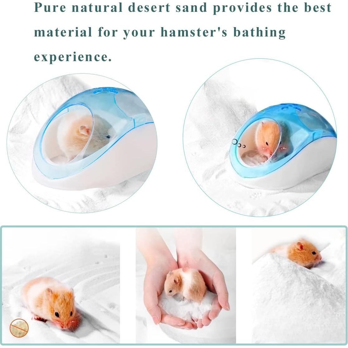 Arena para Baño de Hámster JFWOD 3.49kg Natural Sin Polvo