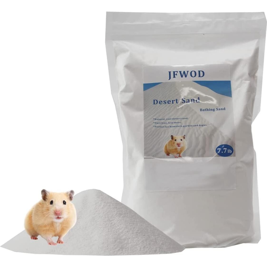 Arena para Baño de Hámster JFWOD 3.49kg Natural Sin Polvo