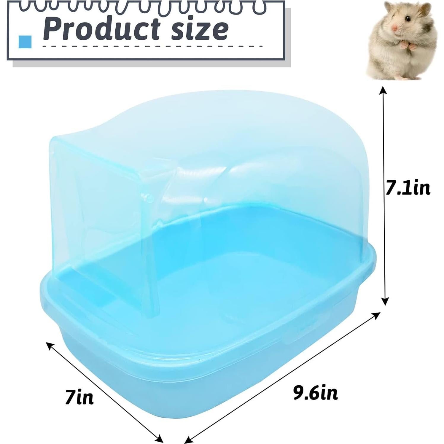 Baño de Arena para Hámster Hamiledyi 23.9x17x17 cm