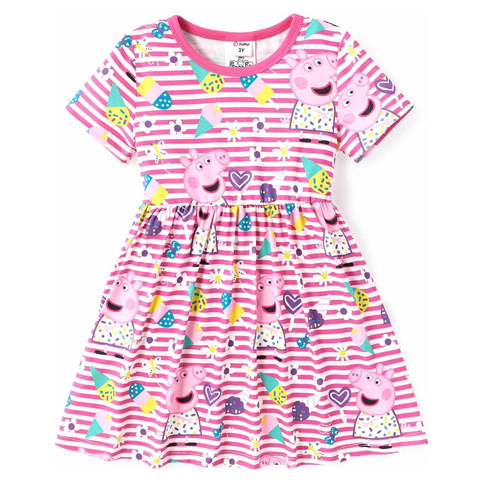 Vestido sin mangas Peppa Pig 2T multicolor con mariposas