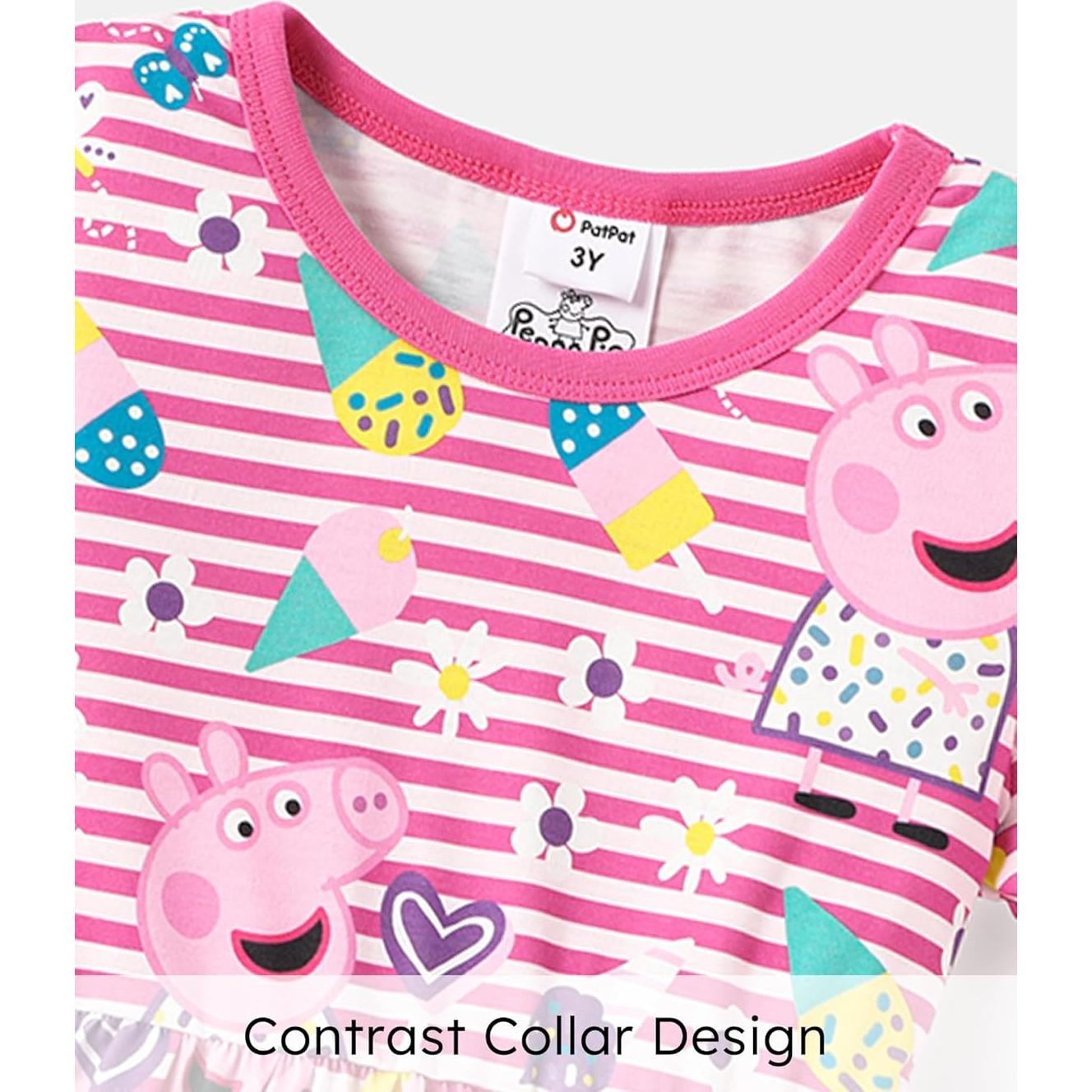 Vestido sin mangas Peppa Pig 2T multicolor con mariposas