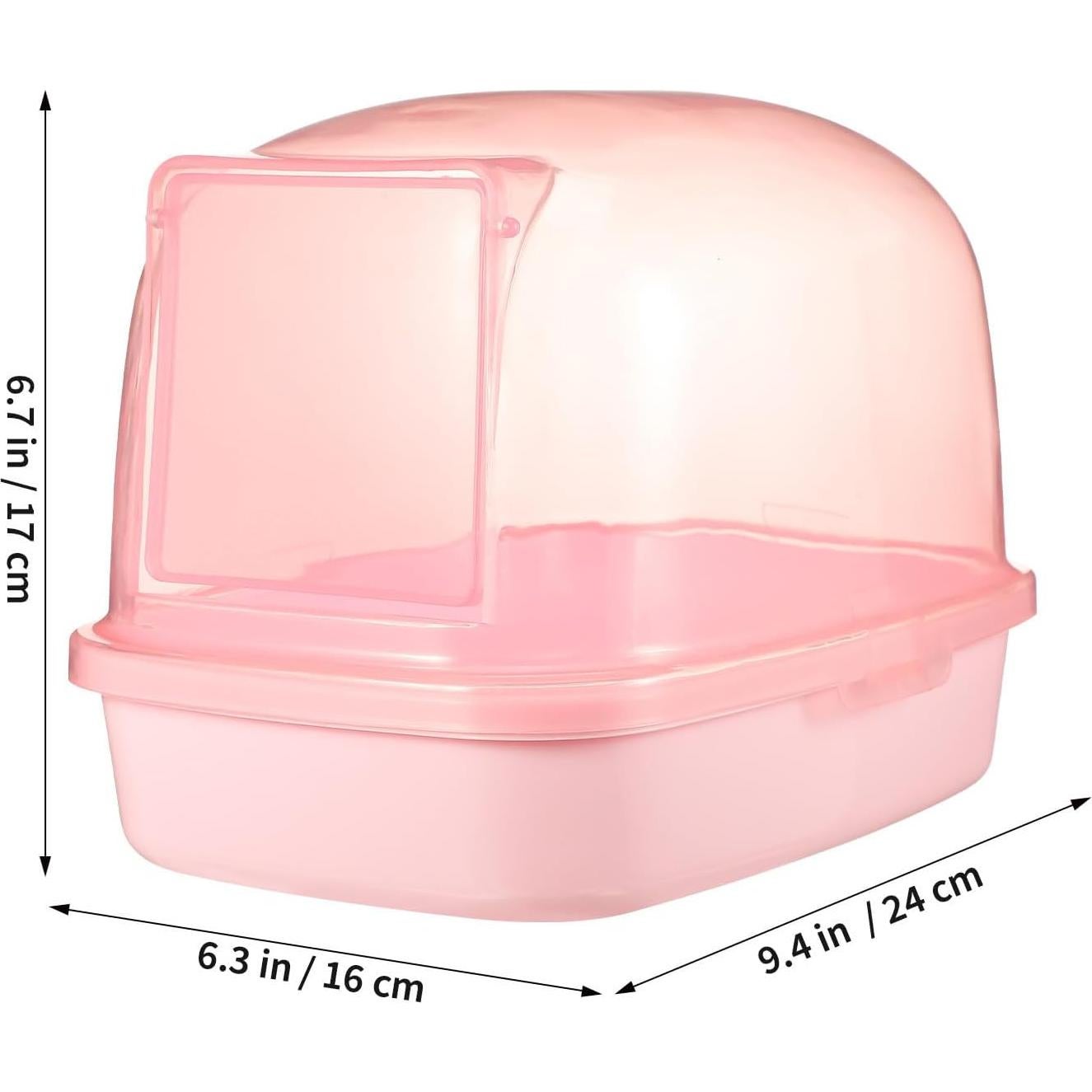 Baño Seco para Hámster Kisangel 9x6cm Plástico Rosa
