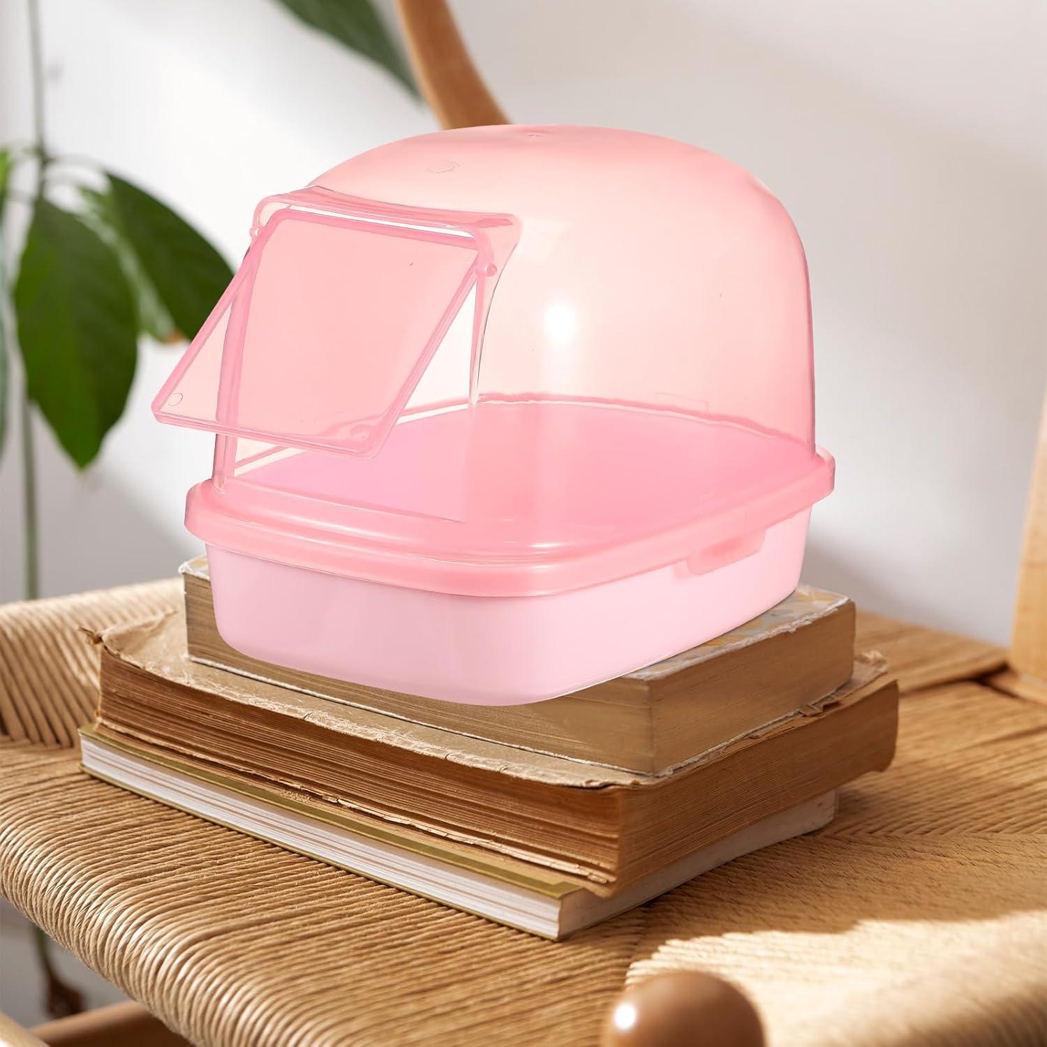 Baño Seco para Hámster Kisangel 9x6cm Plástico Rosa