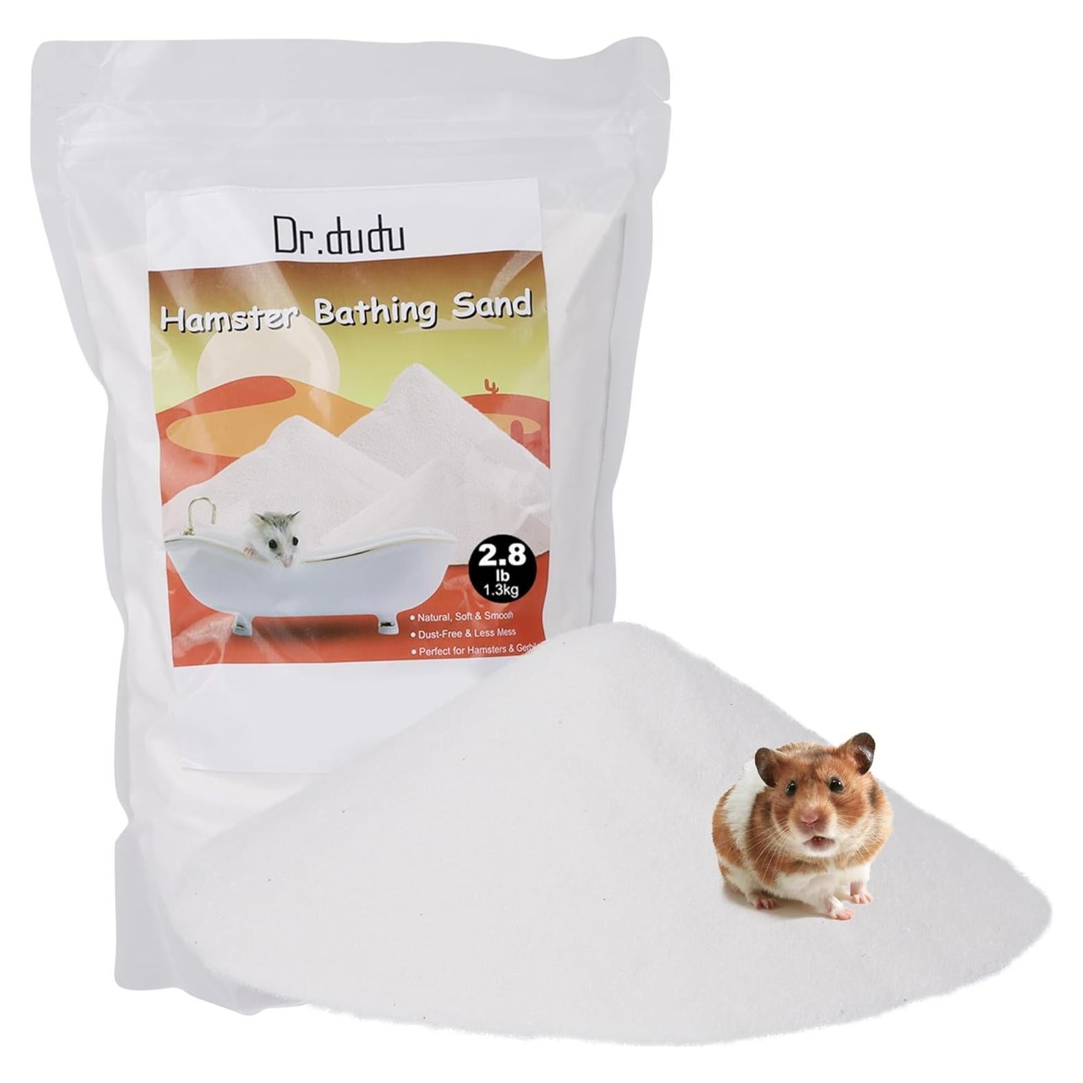 Arena de Baño Natural DR.DUDU 1.27kg para Hámster y Pequeños