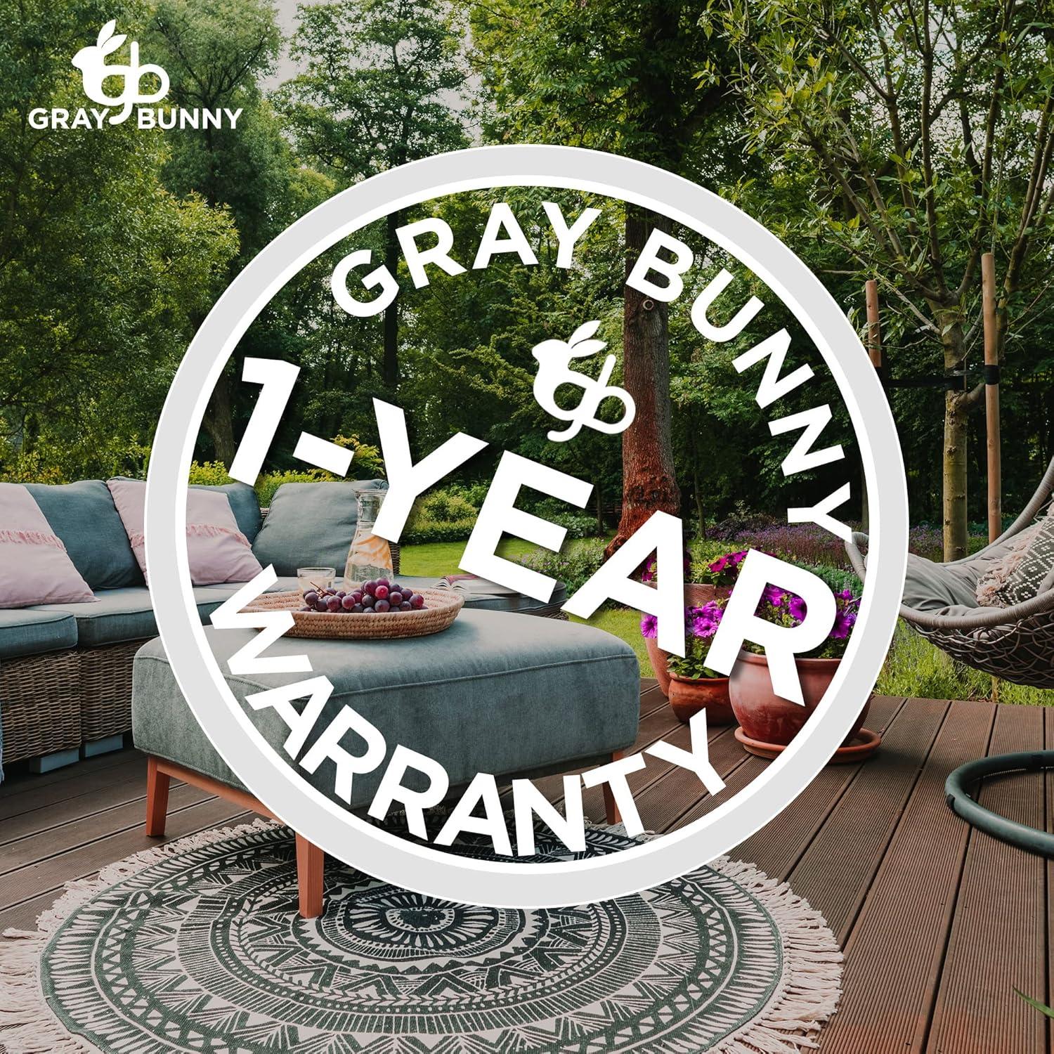 Bandeja Alimentadora de Aves Gray Bunny 27.3x27.3 cm Metal