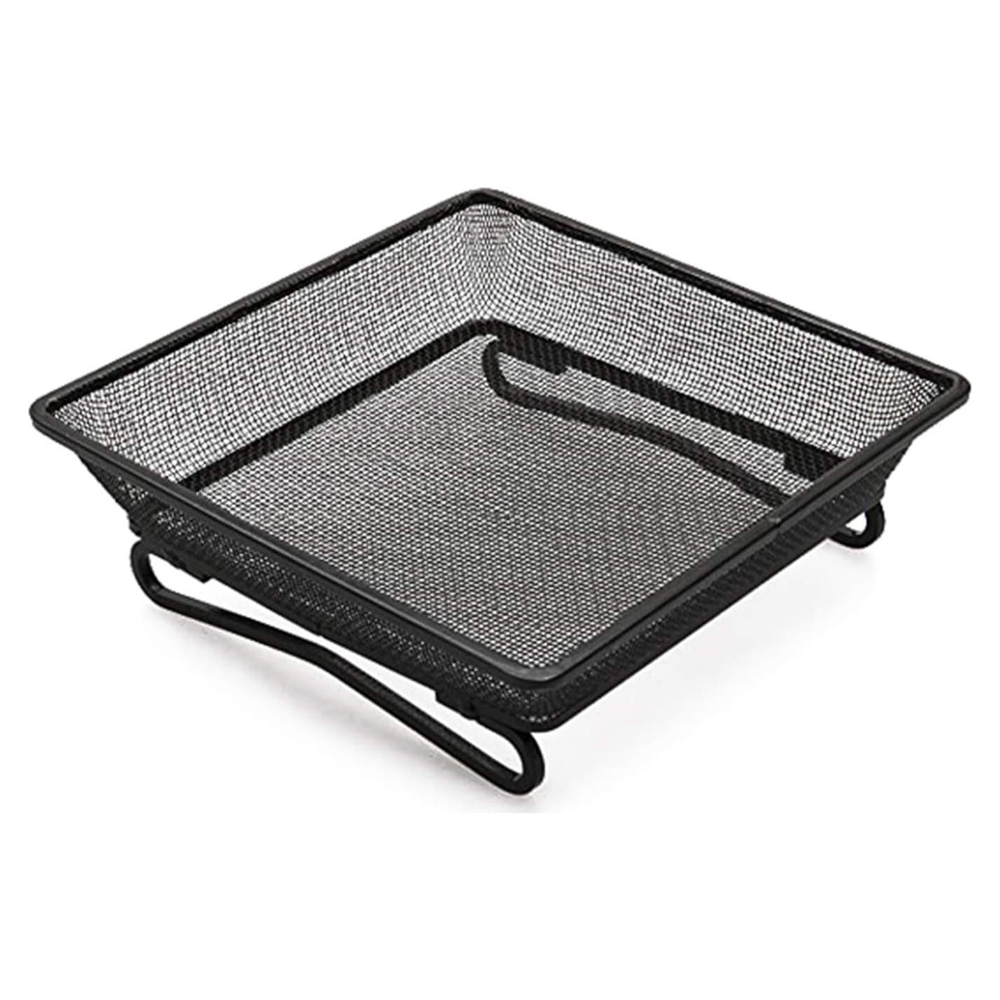 Bandeja Alimentador de Aves Aelean 20cm Metal Negra