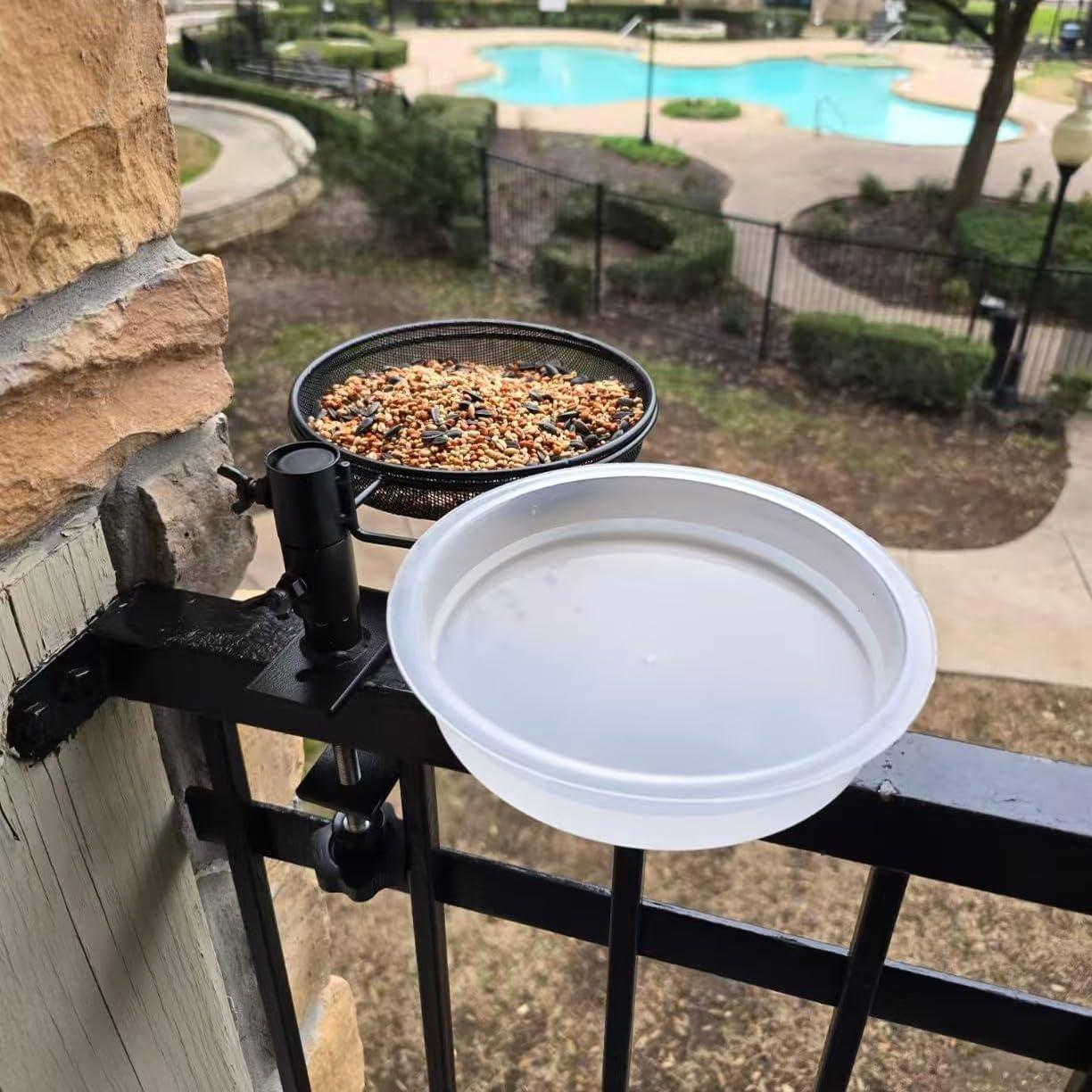 Bandejas de Comederos Redondas Yojanner 2 Pcs Metal 17.5 cm