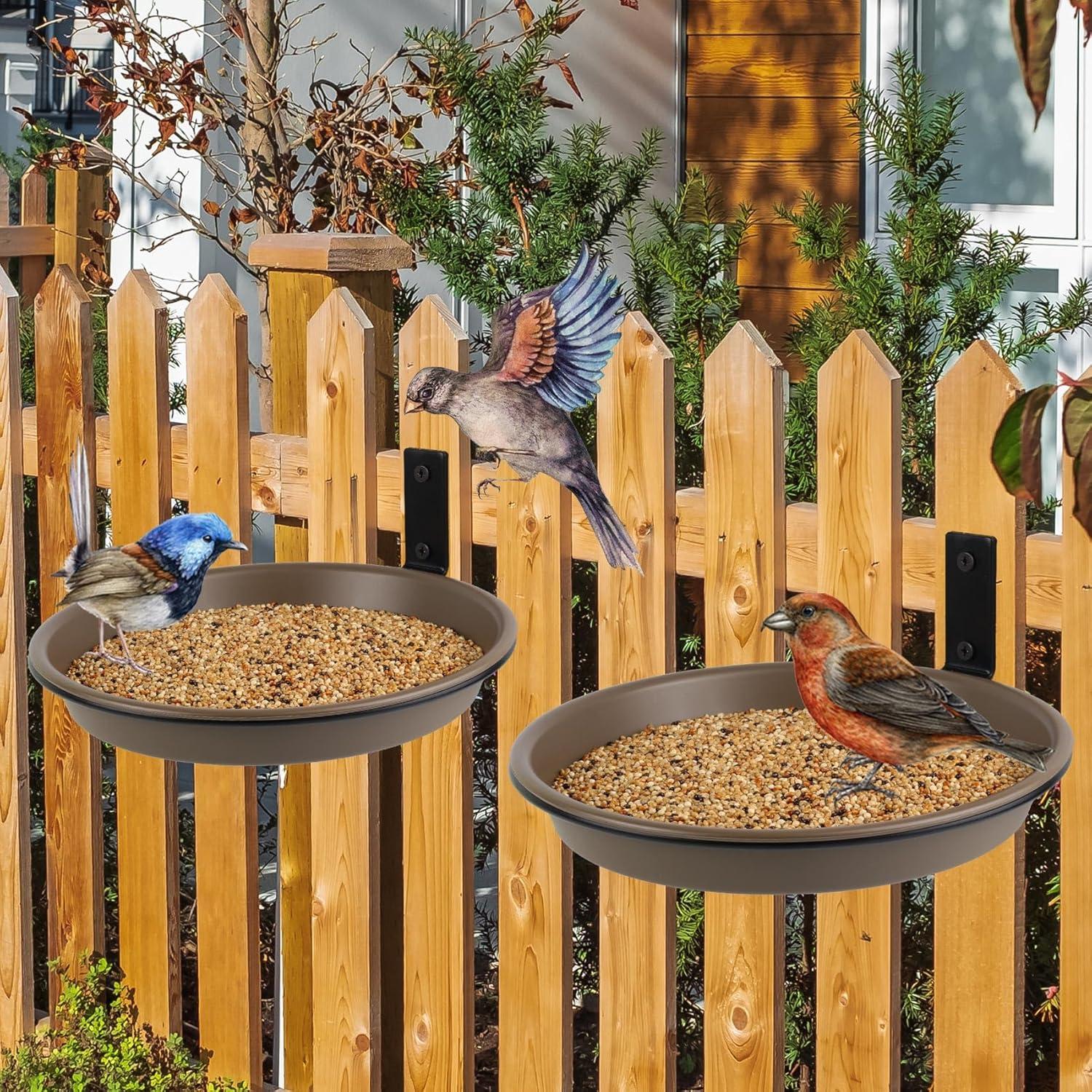 Paquete de 2 bandejas para aves FAHAWEL 21.3 cm plástico