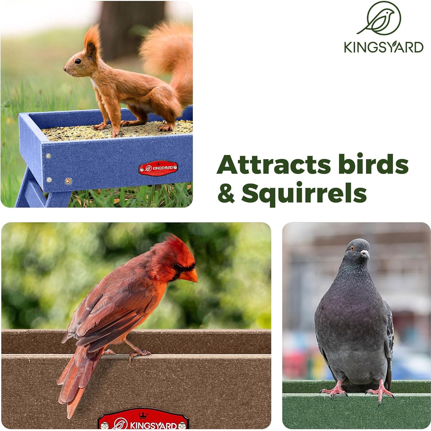 Comedero para Aves Kingsyard Verde 2.27 KG Plataforma Ecológico