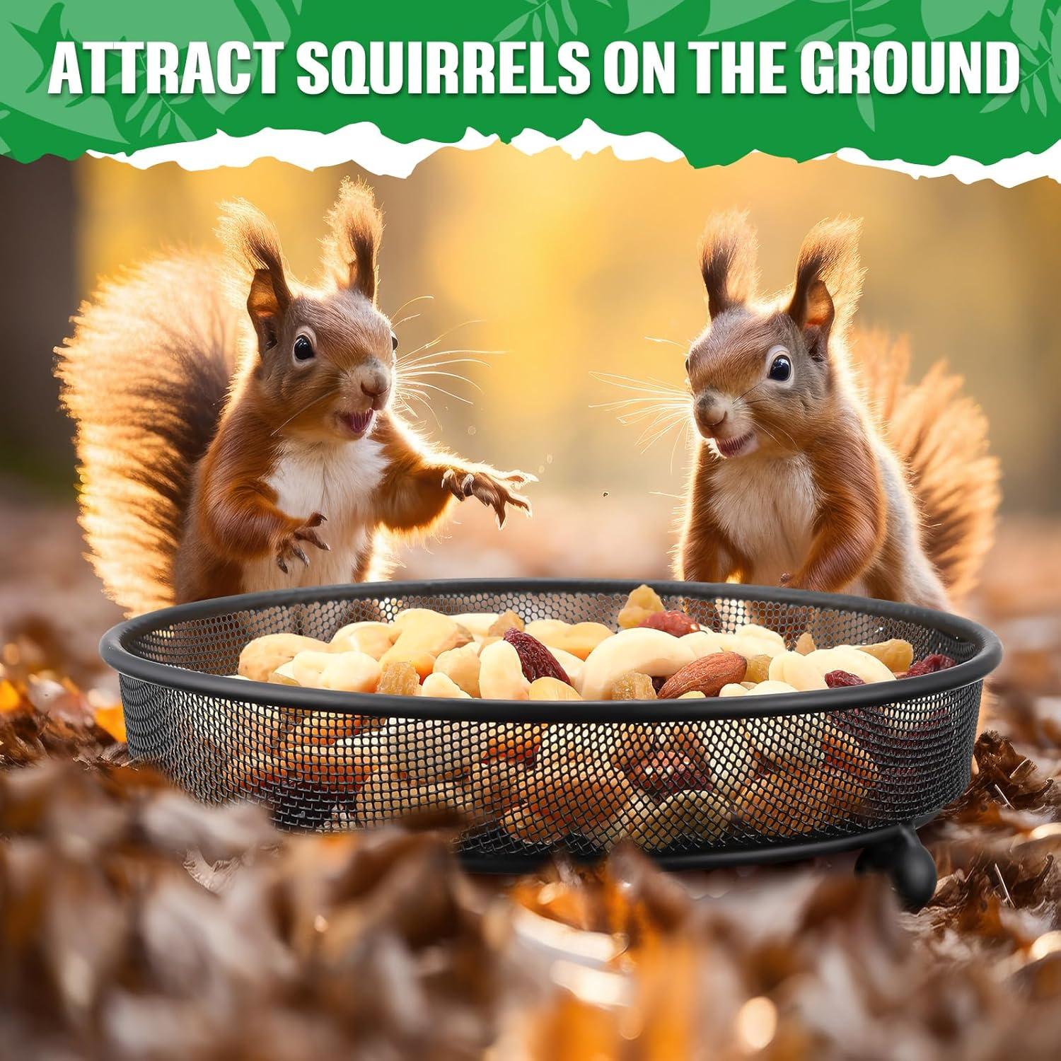 Comedero para Aves Nuogo 4 Pcs Redondo 17.99 cm Metal Antióxido