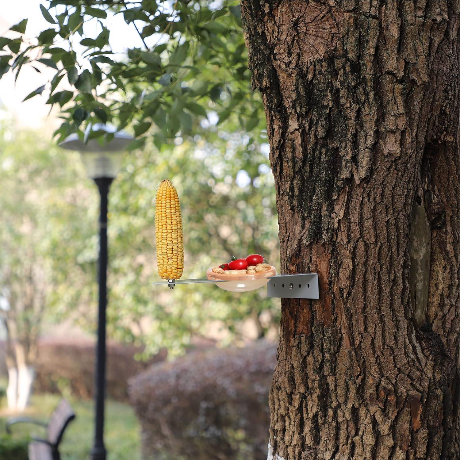 Comedero para Ardillas PFNRTH de Metal con Bandeja de Agua