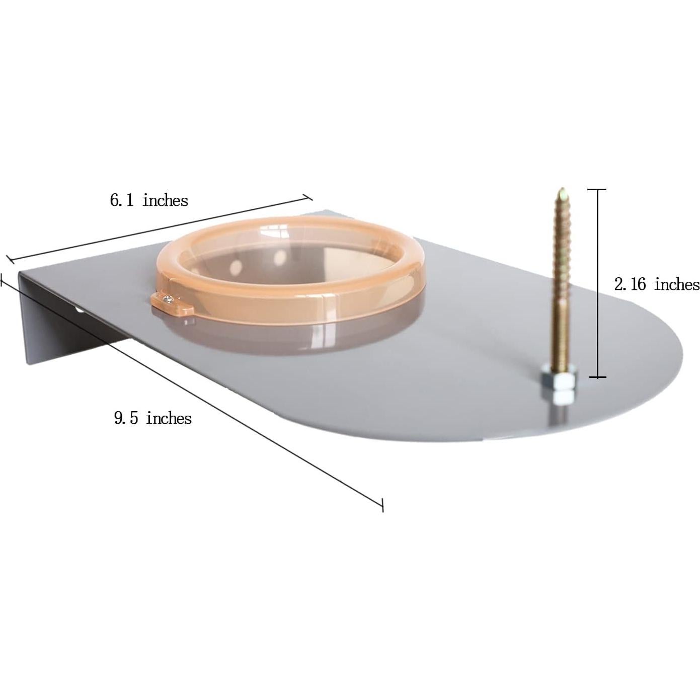 Comedero para Ardillas PFNRTH de Metal con Bandeja de Agua