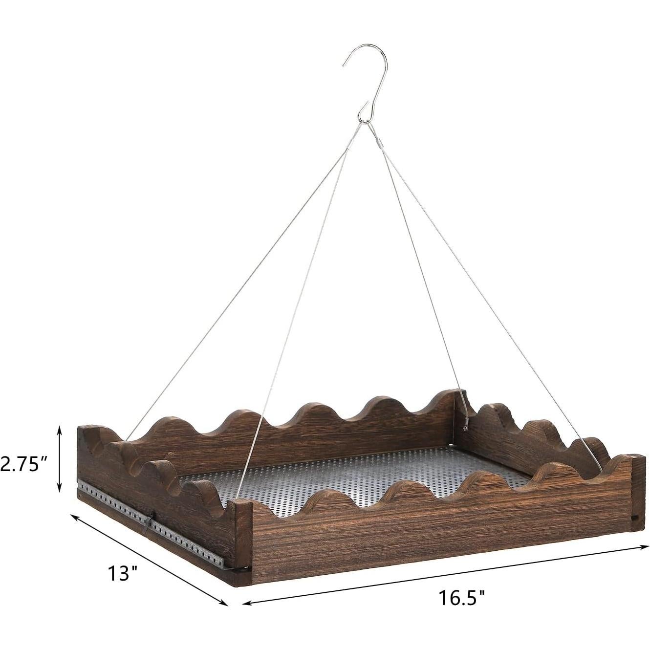 Comedero Colgante para Aves Frcctre de Madera 1.51 kg