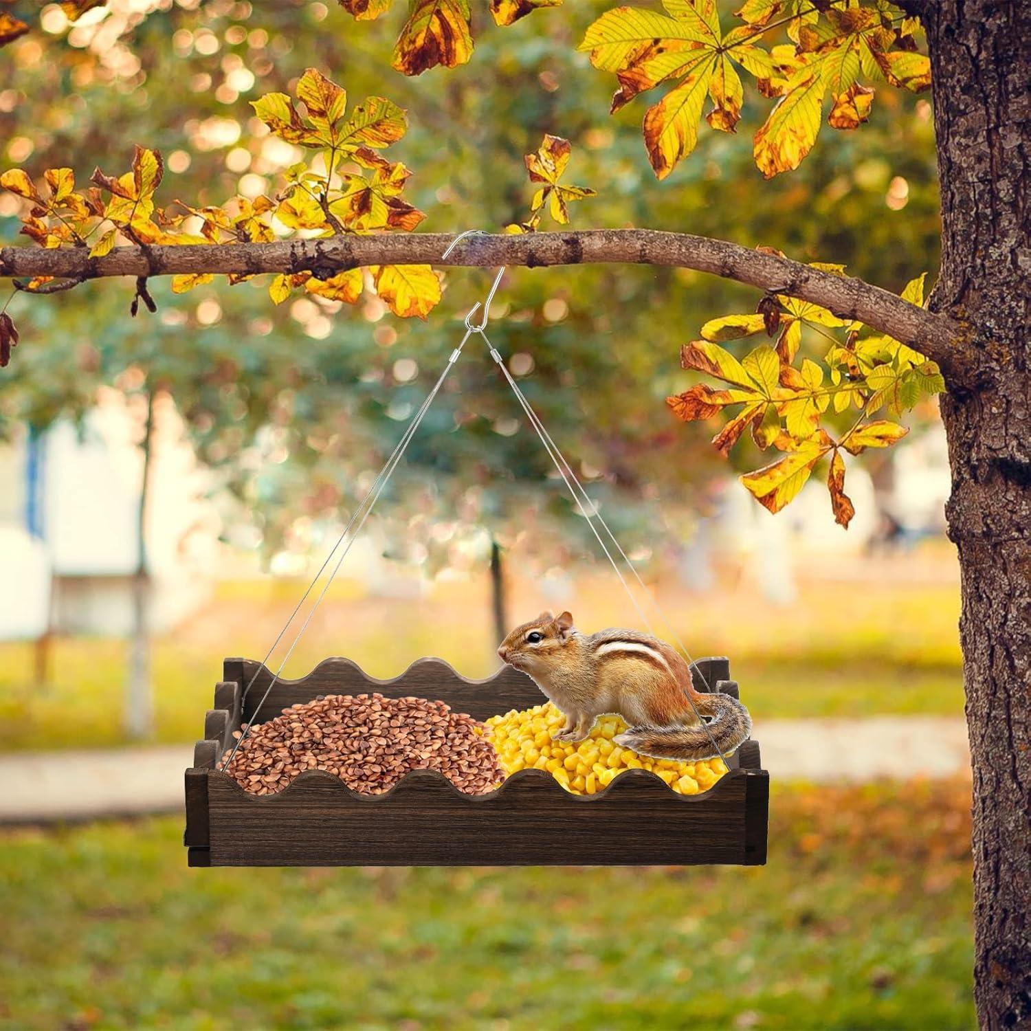 Comedero Colgante para Aves Frcctre de Madera 1.51 kg