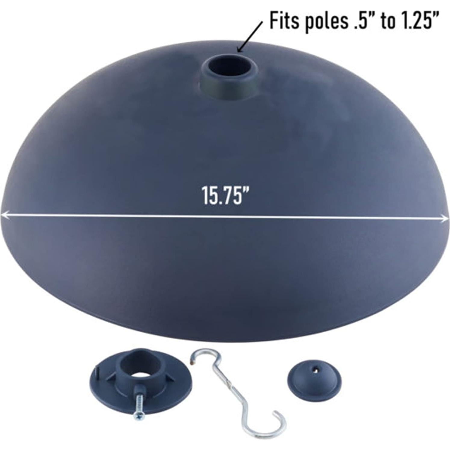 Baffle para Ardillas North States 40 cm Gris Resina