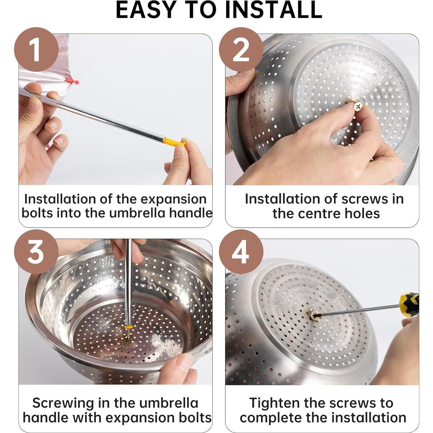 Comedero de Metal para Ardillas Dealsgogo - 1.47L, Plegable