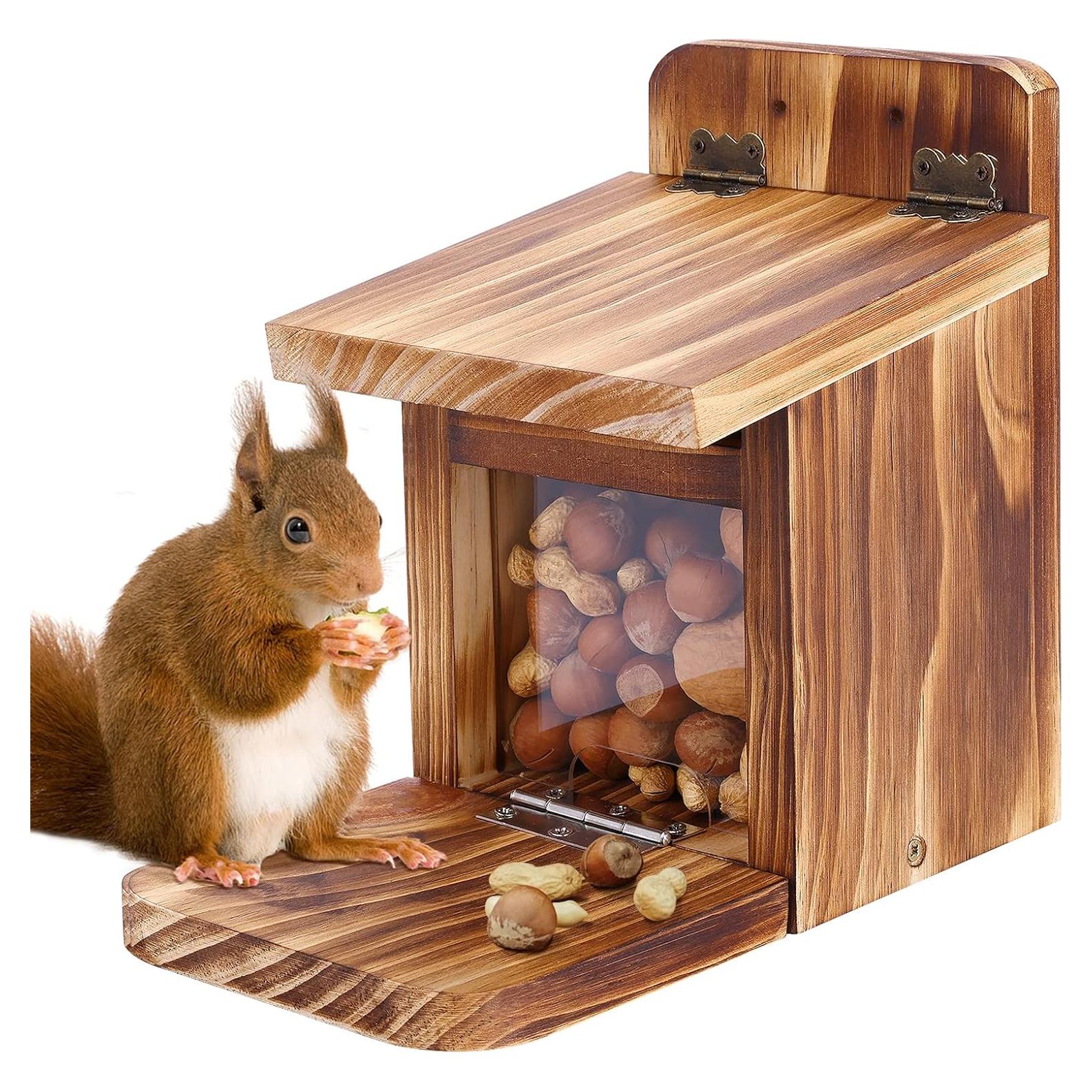 Comedero para Ardillas MIXXIDEA de Madera 1.5cm Resistente