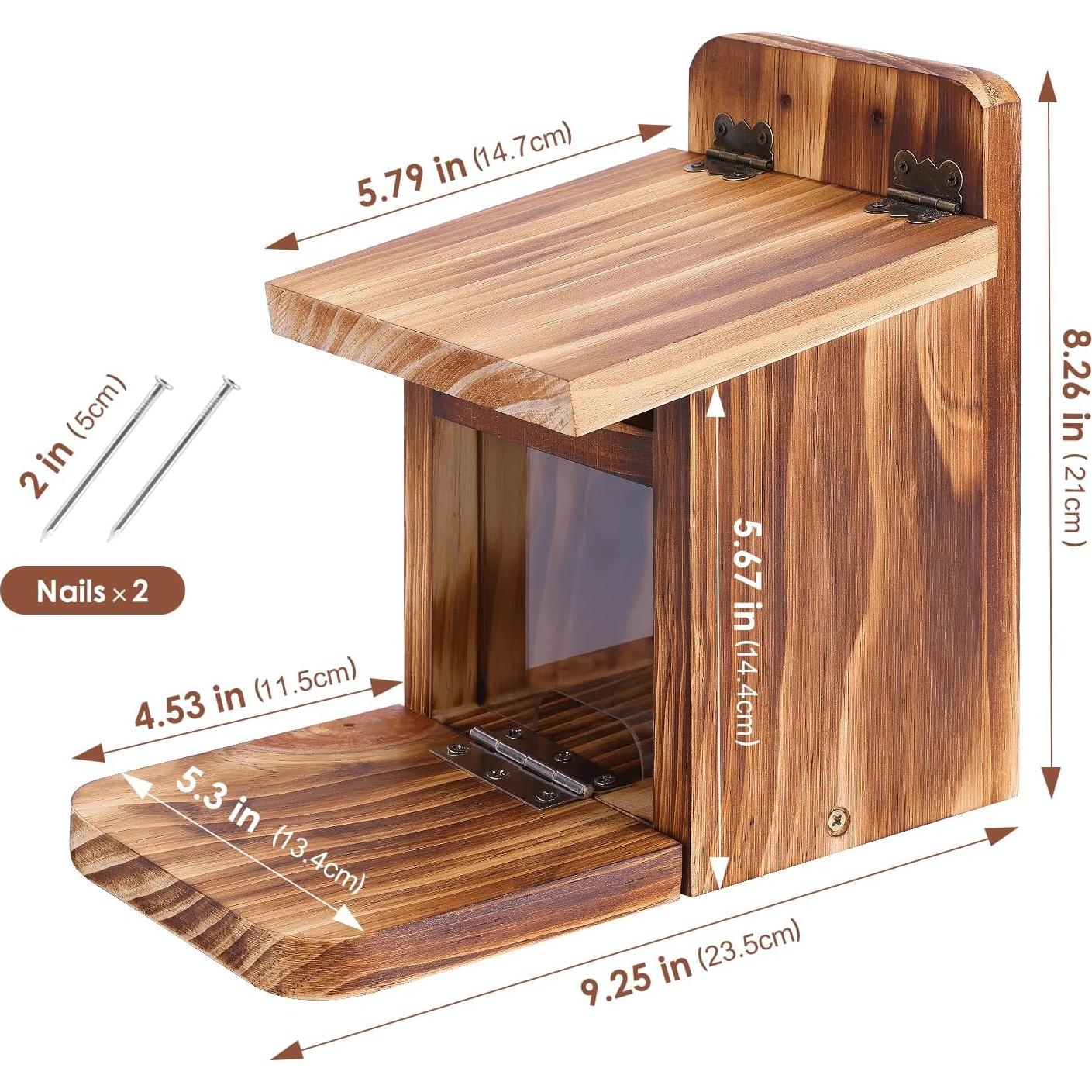 Comedero para Ardillas MIXXIDEA de Madera 1.5cm Resistente