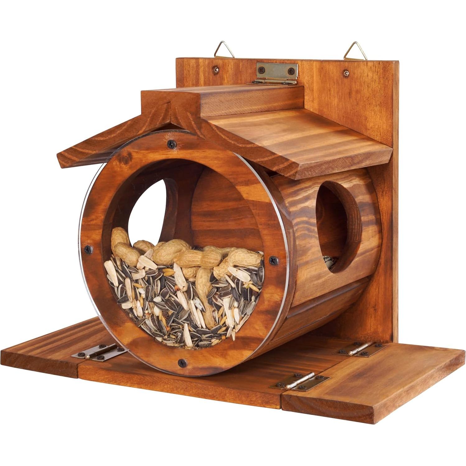 Comedero para Ardillas MIXUMON de Madera 20x17cm