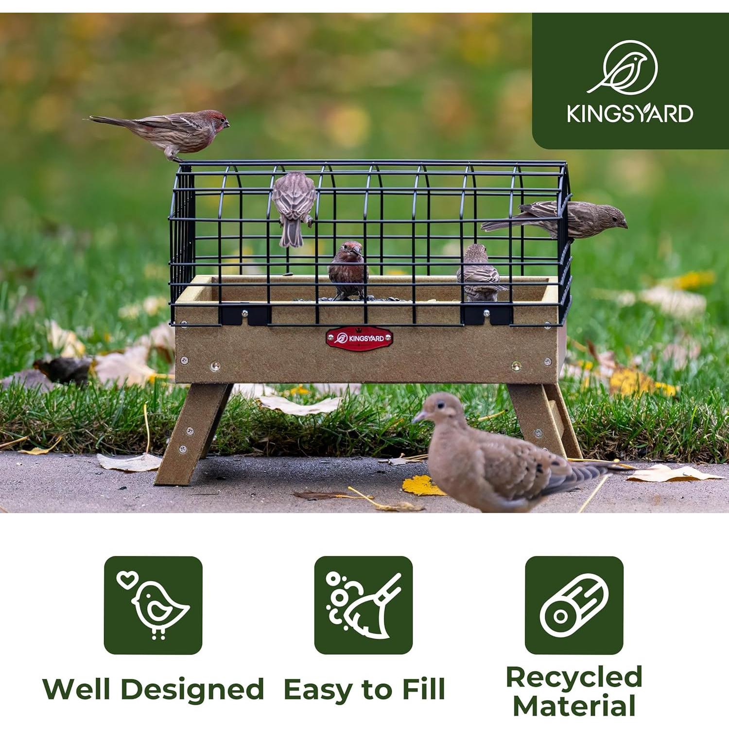 Comedero para Aves Kingsyard A Prueba de Ardillas 2.27 kg