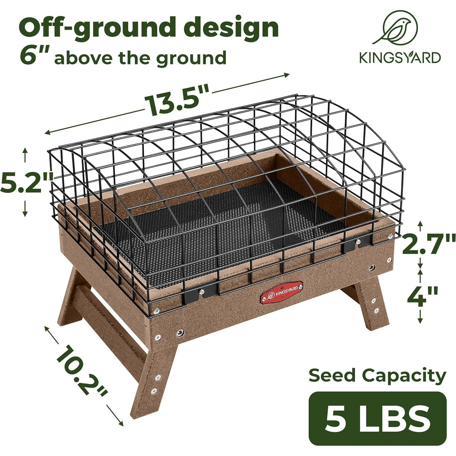 Comedero para Aves Kingsyard A Prueba de Ardillas 2.27 kg