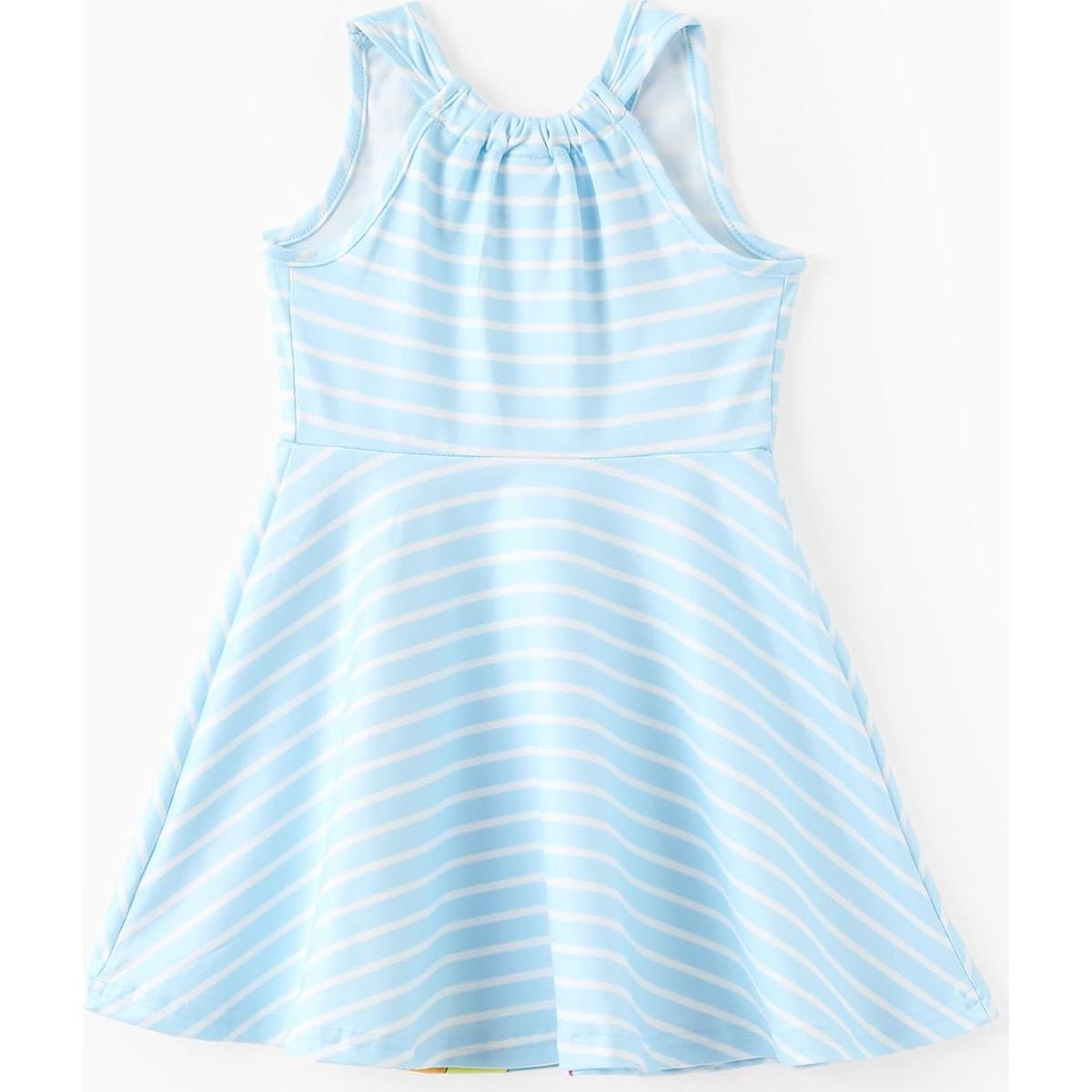 Vestido sin mangas Peppa Pig 3T con mariposas y arcoíris