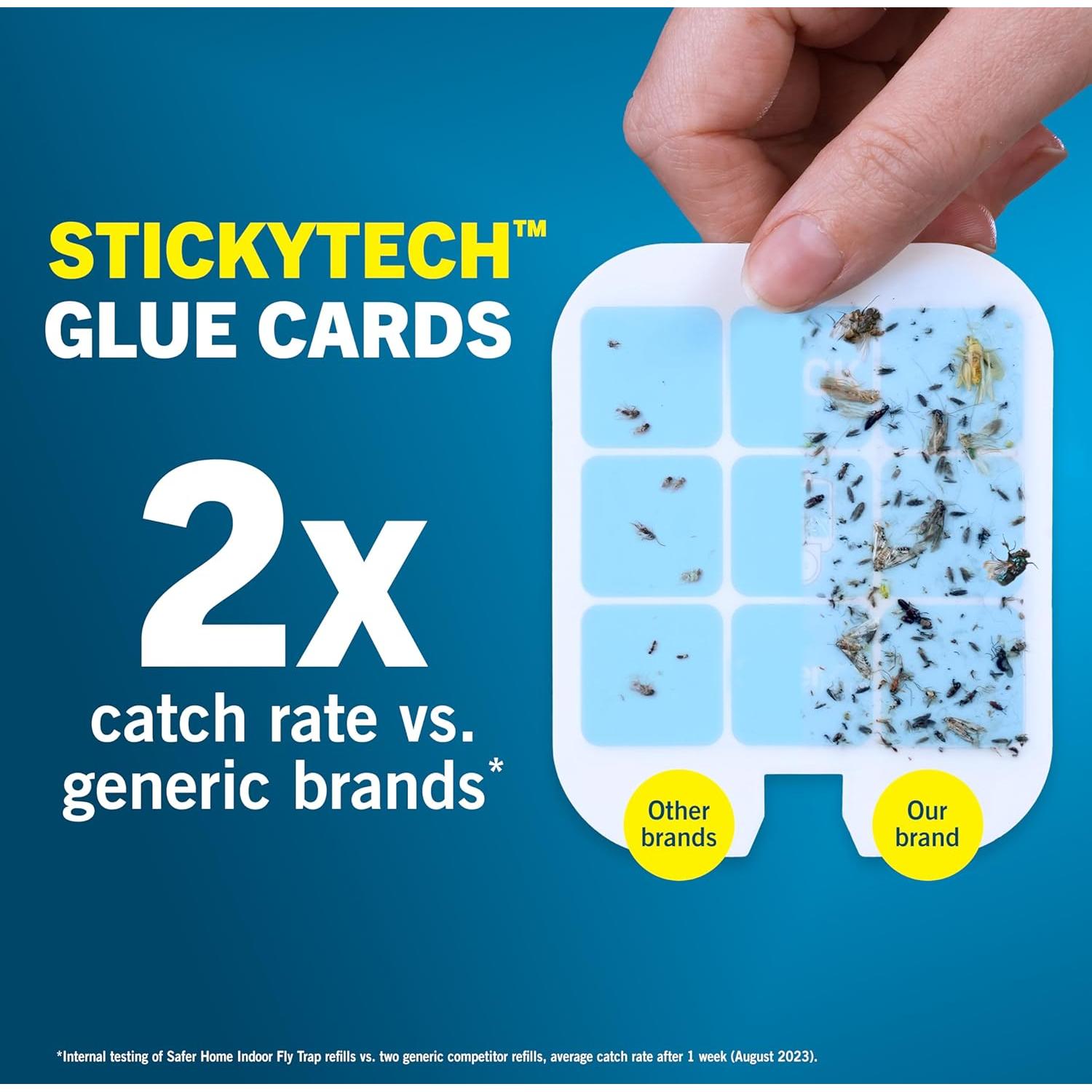 Recarga Trampa de Moscas Safer Home SH503 - 3 Tarjetas Pegamento