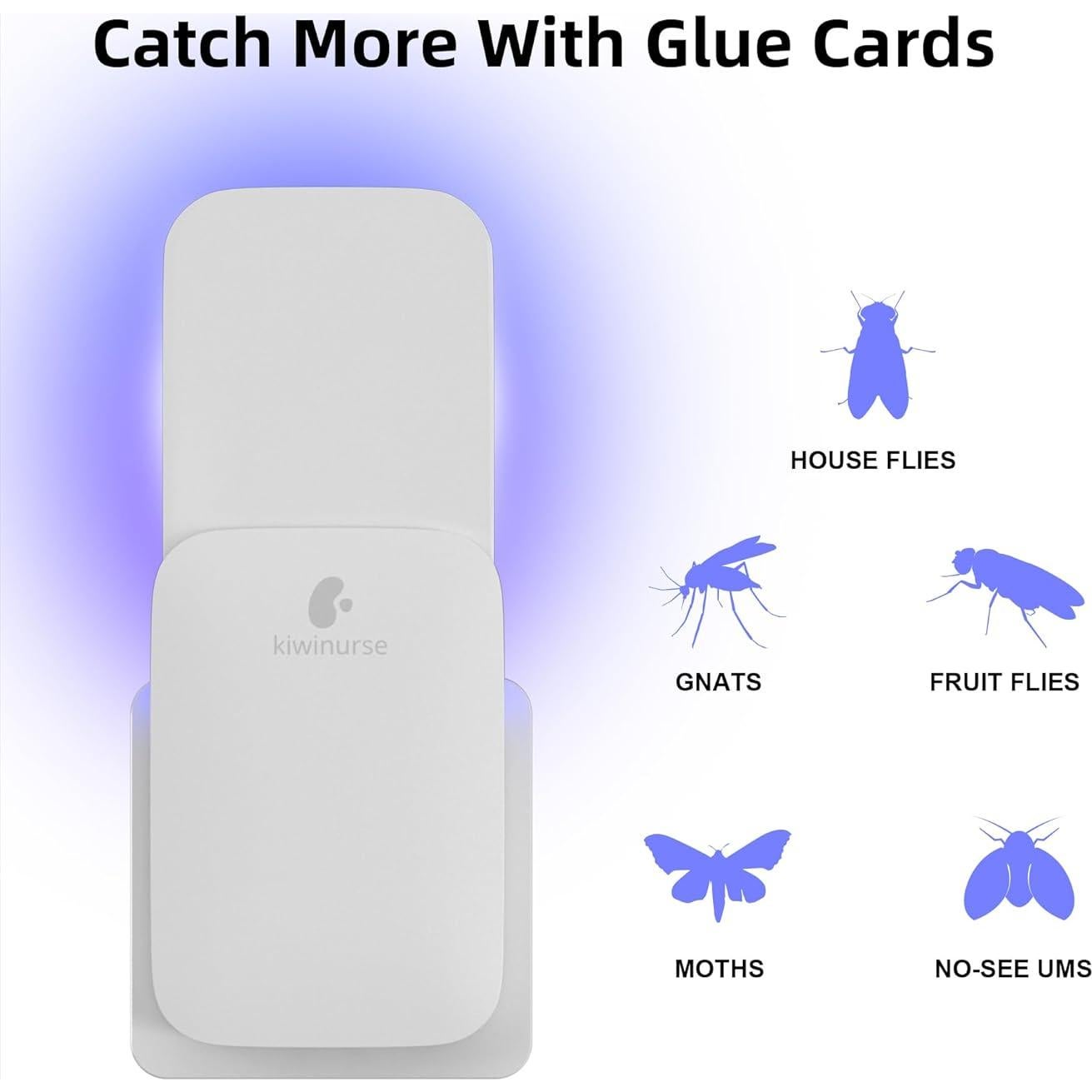 Recargas Trampa Insectos Kiwinurse UVLA1001 - 10 Tarjetas Pegajosas