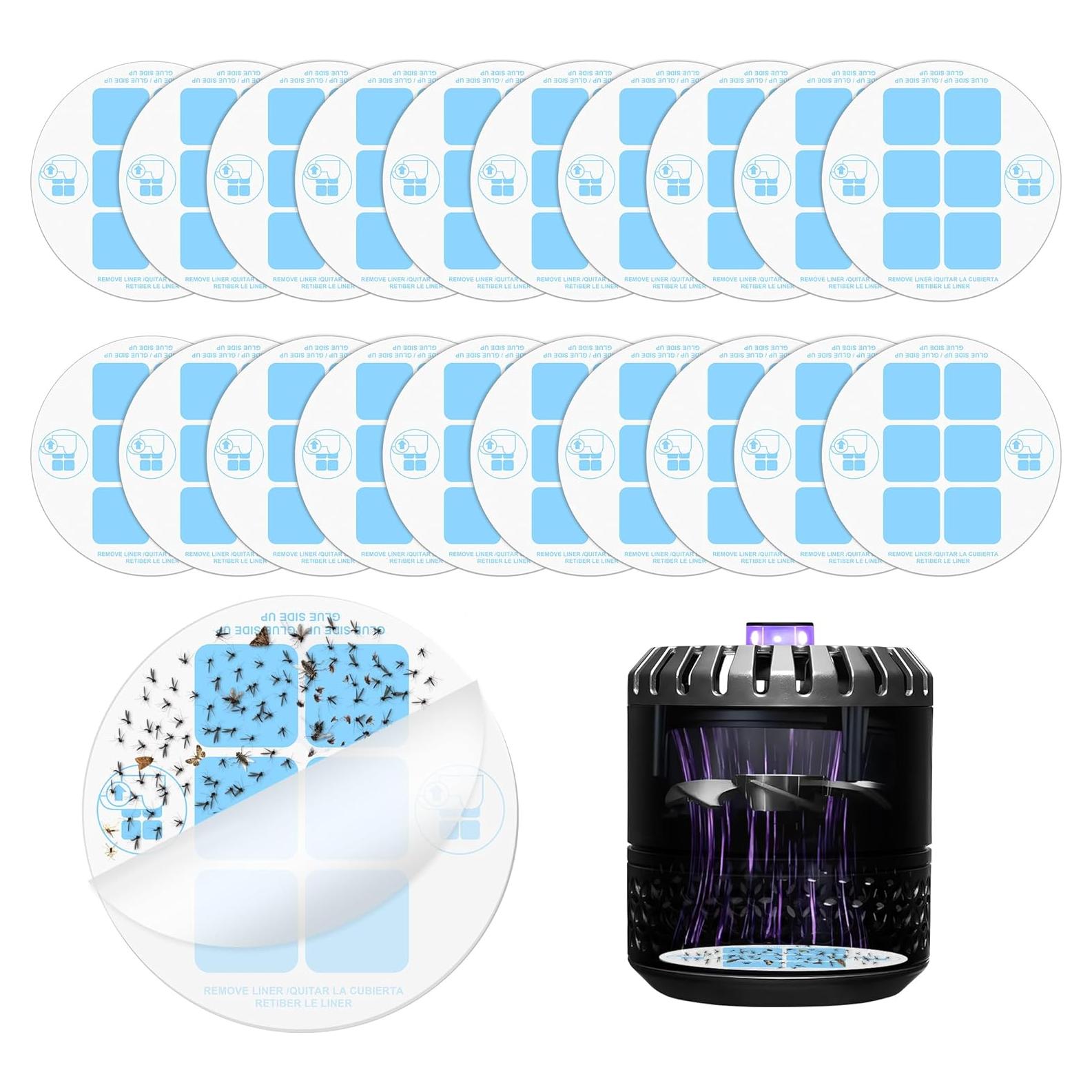 20 Tarjetas Adhesivas Reemplazo Qualirey para Trampas DynaTrap