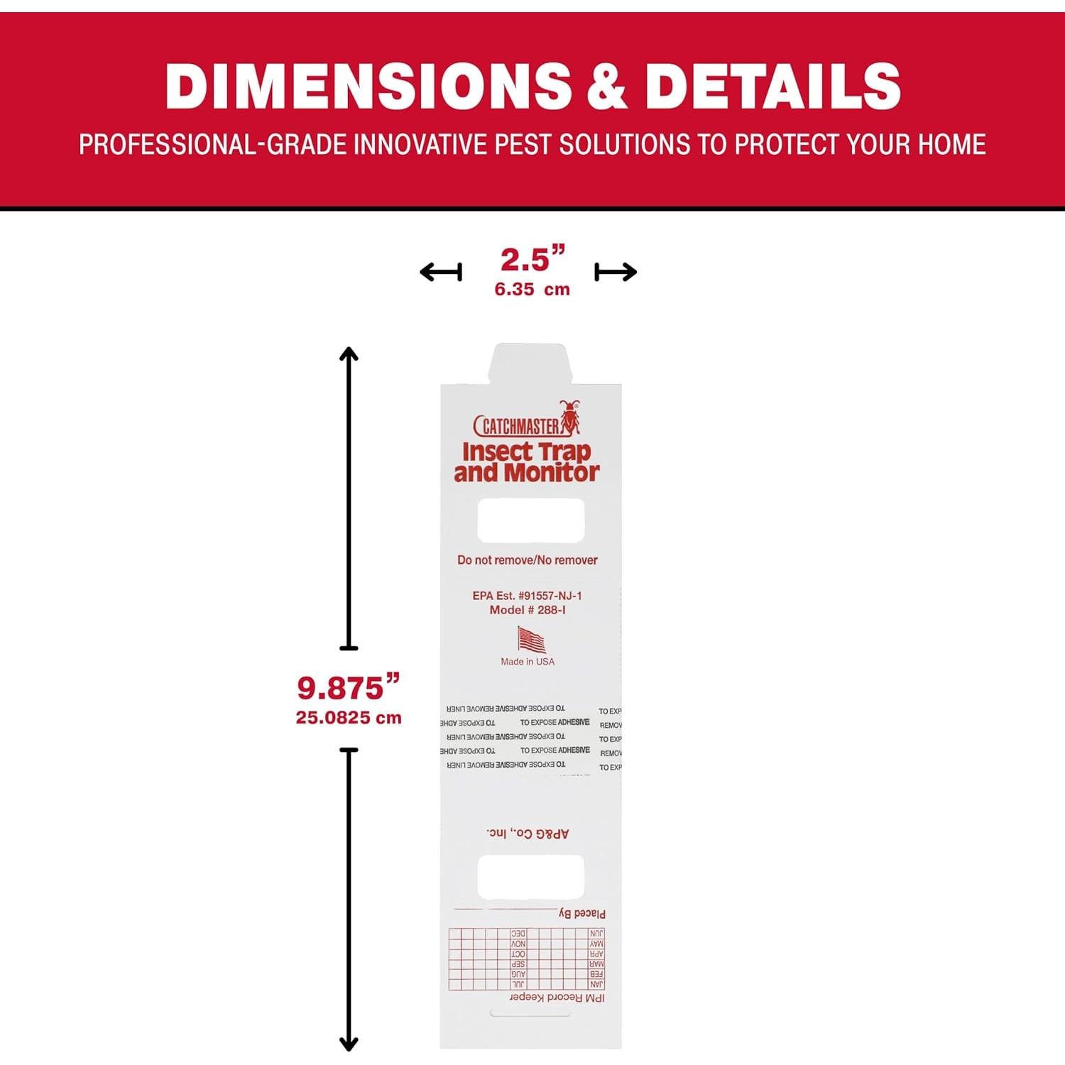 Trampas de Pegamento Catchmaster 45 Pk para Insectos y Arañas