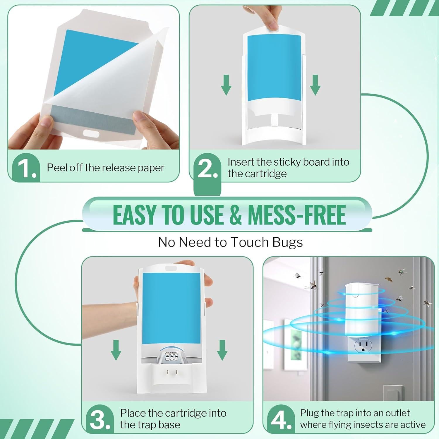 Recargas Trampa Insectos Voladores Qualirey 20 Unidades